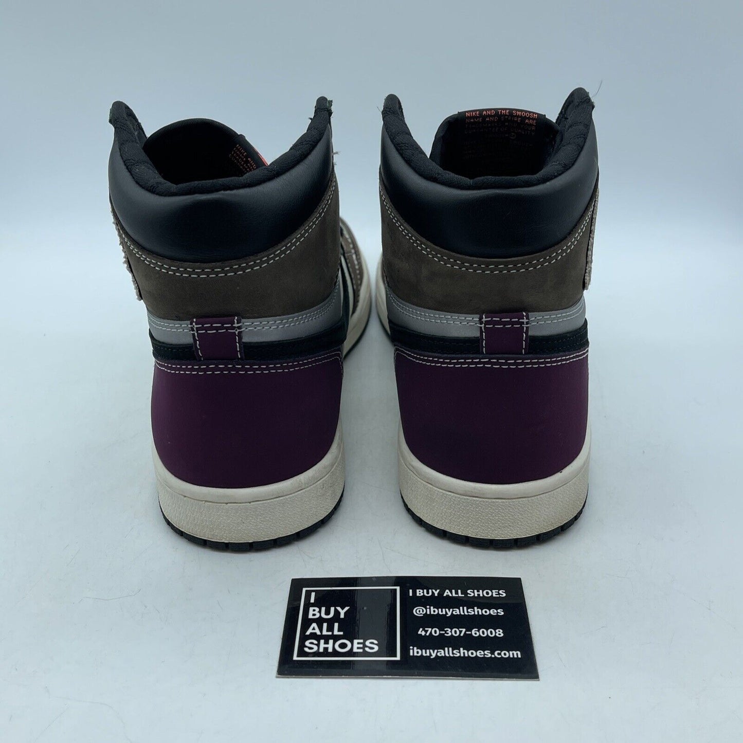 Size 10 - Jordan 1 High OG Crafted Purple White Suede Leather (DH309-001)