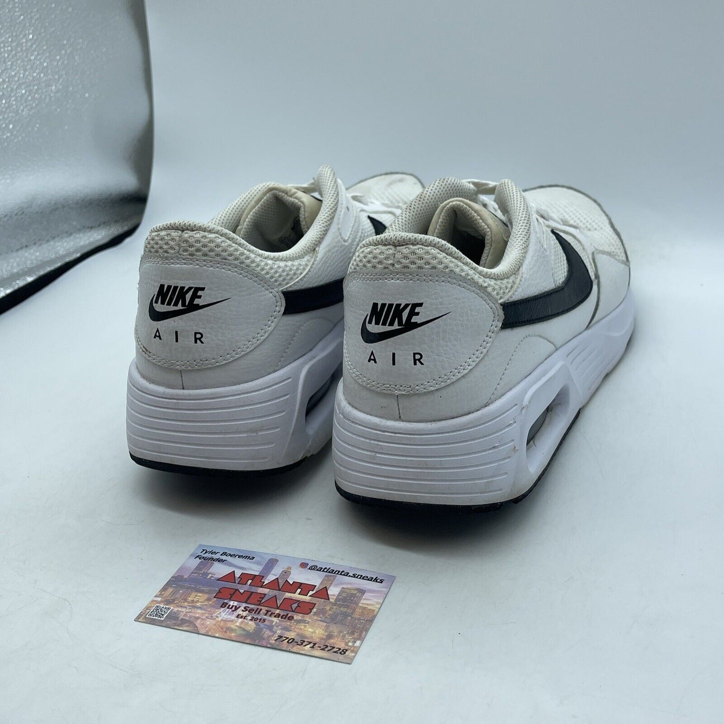 Size 12 - Nike Air Max SC White Black Suede Leather (CW4555-102)