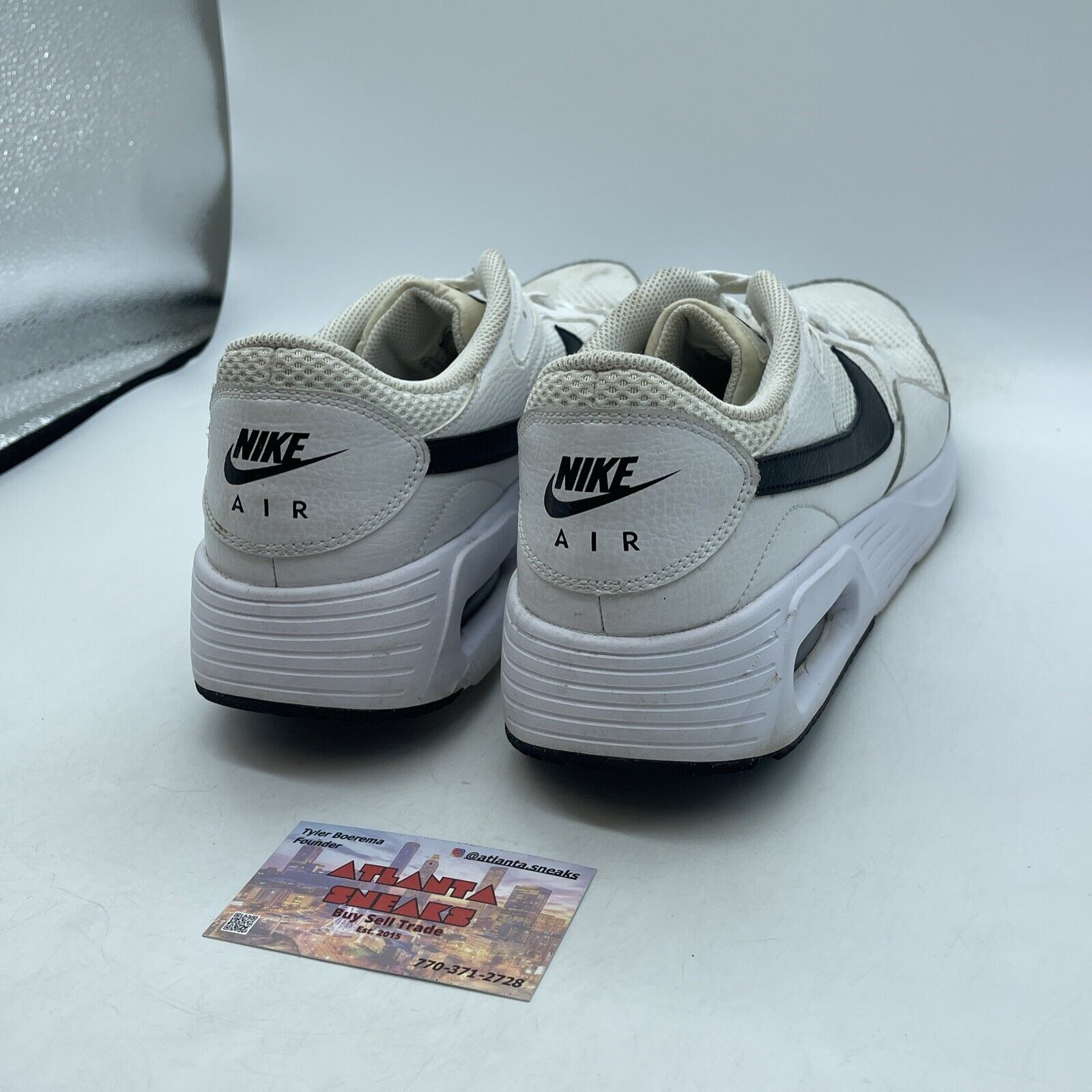 Size 12 - Nike Air Max SC White Black Suede Leather (CW4555-102)