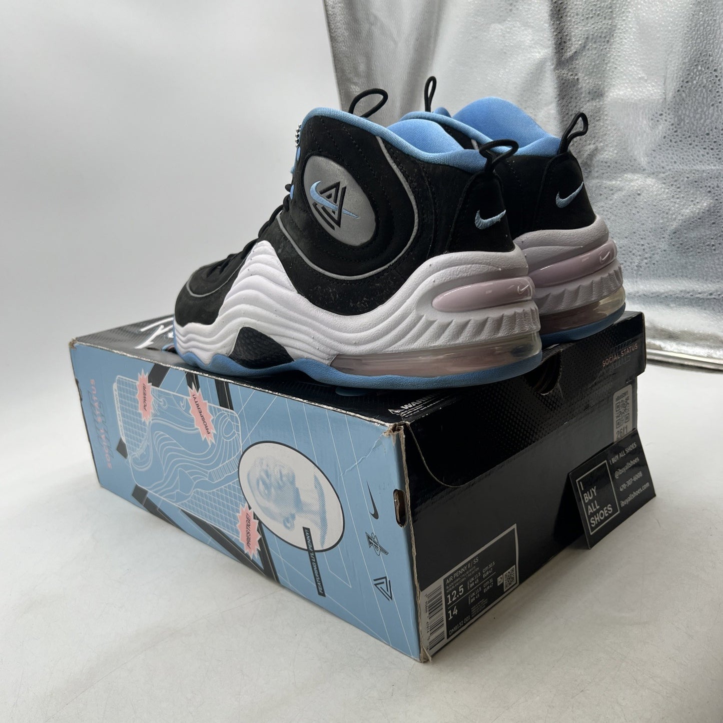 Size 12.5 - Nike Social Status x Air Penny 2 Playground - Black (DM9132-001)