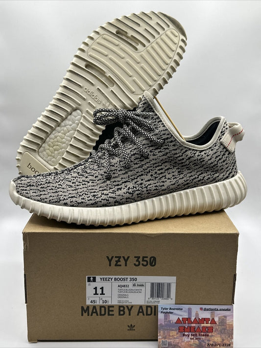 Size 11 - adidas Yeezy Boost 350 Low Turtle Dove Grey Black White Sole New Relea