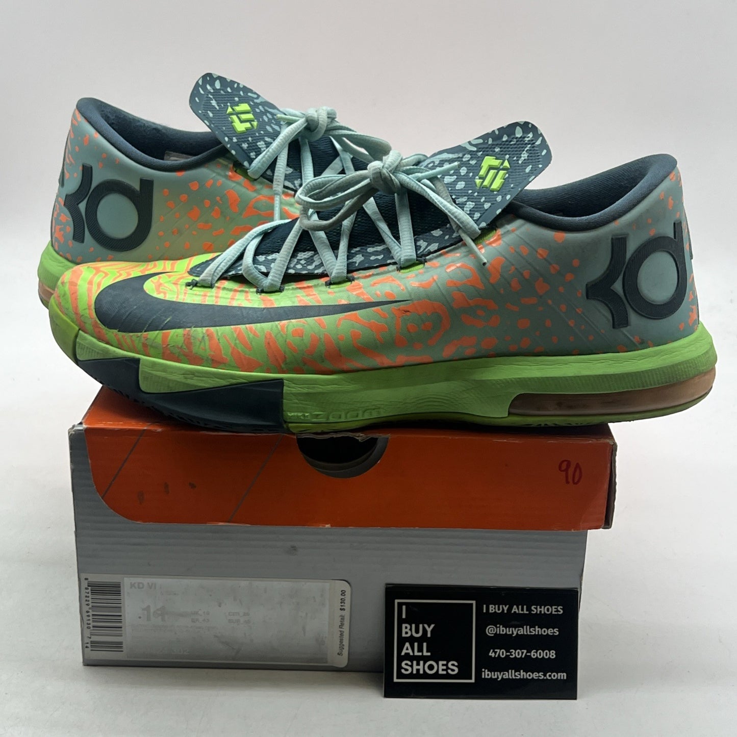 Size 11 - Nike KD 6 Liger - (599424-302)
