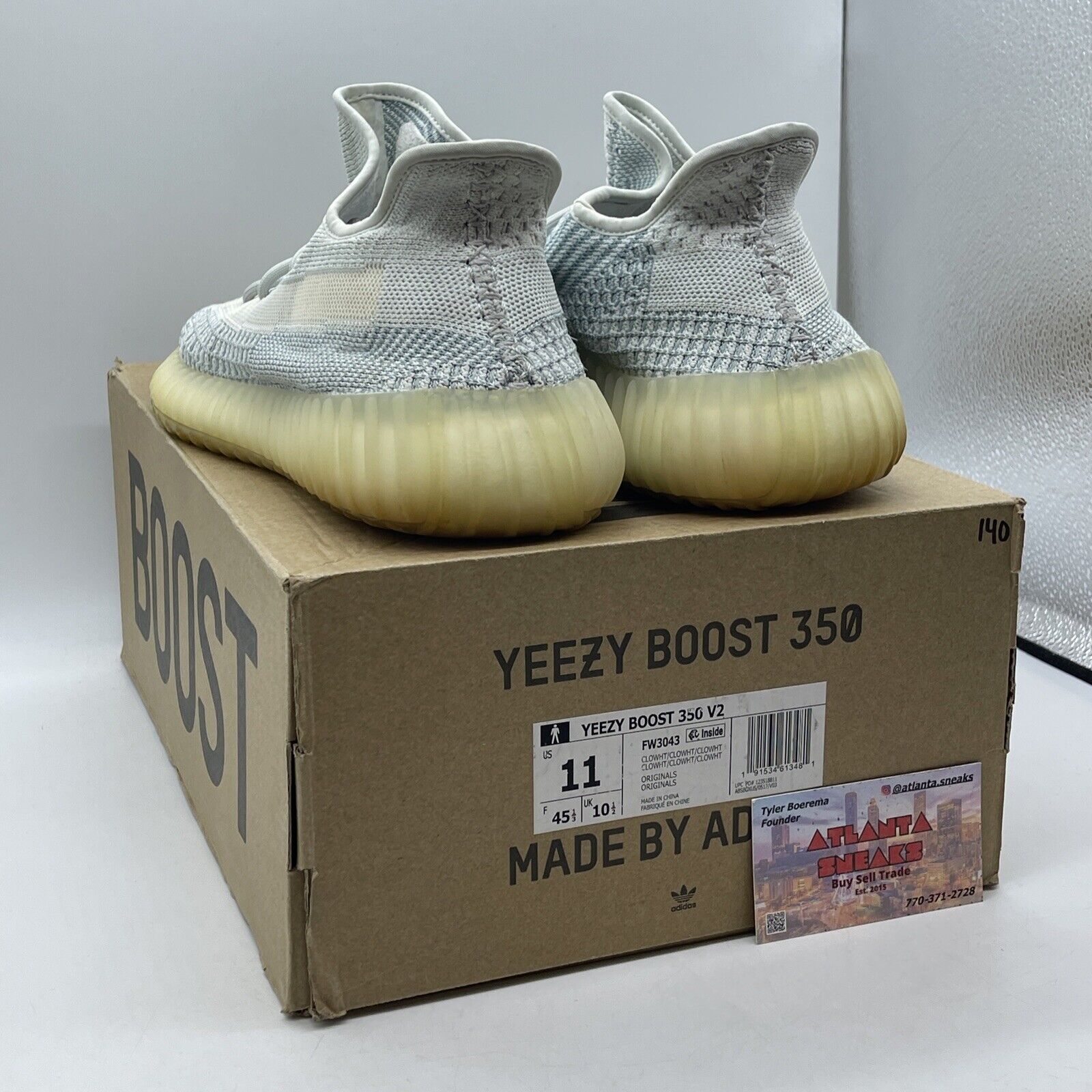 Size 11 - adidas Yeezy Boost 350 V2 Cloud White Non-Reflective White (FW3043)