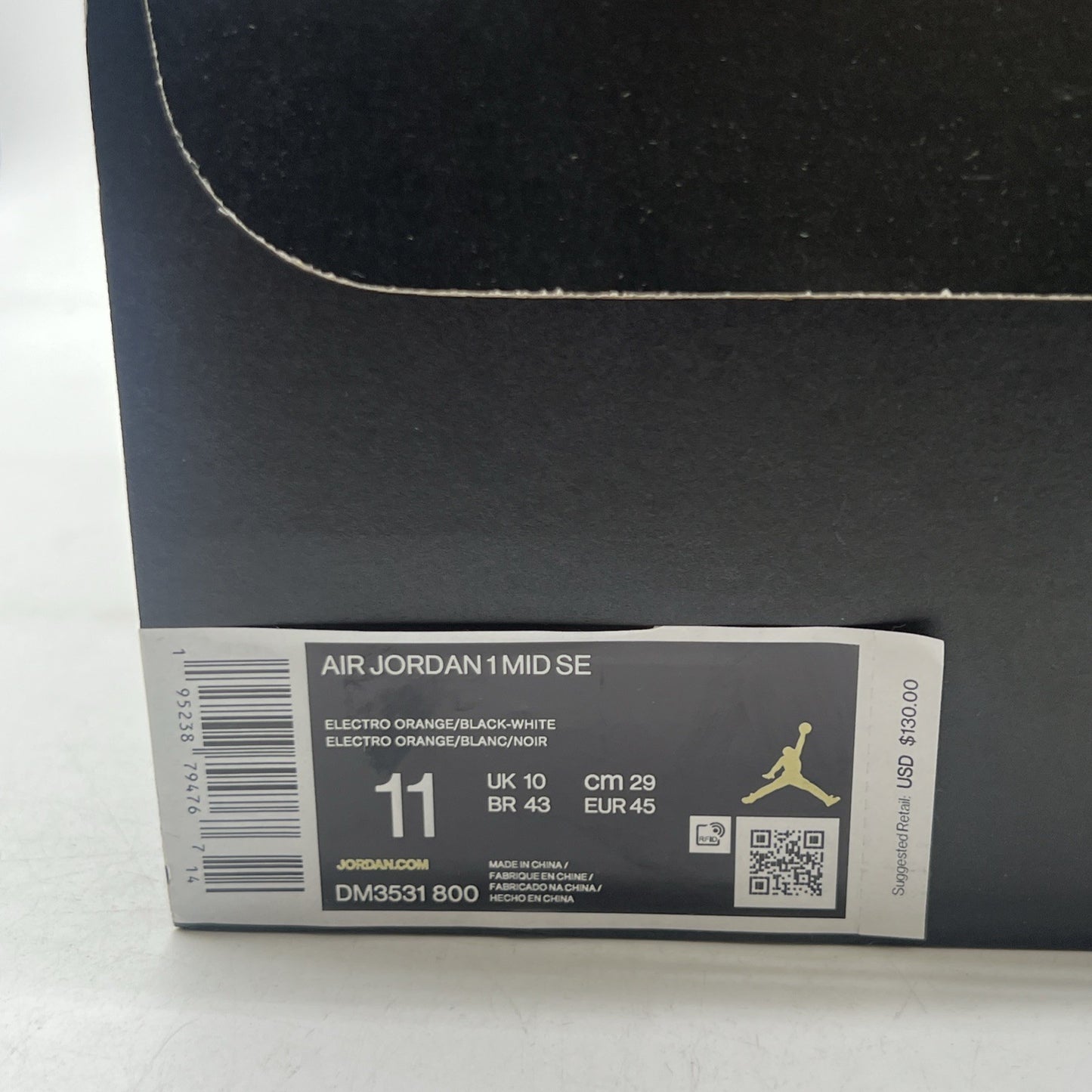 Size 11 - Air Jordan 1 SE Mid Electro Orange (DM3531-800)