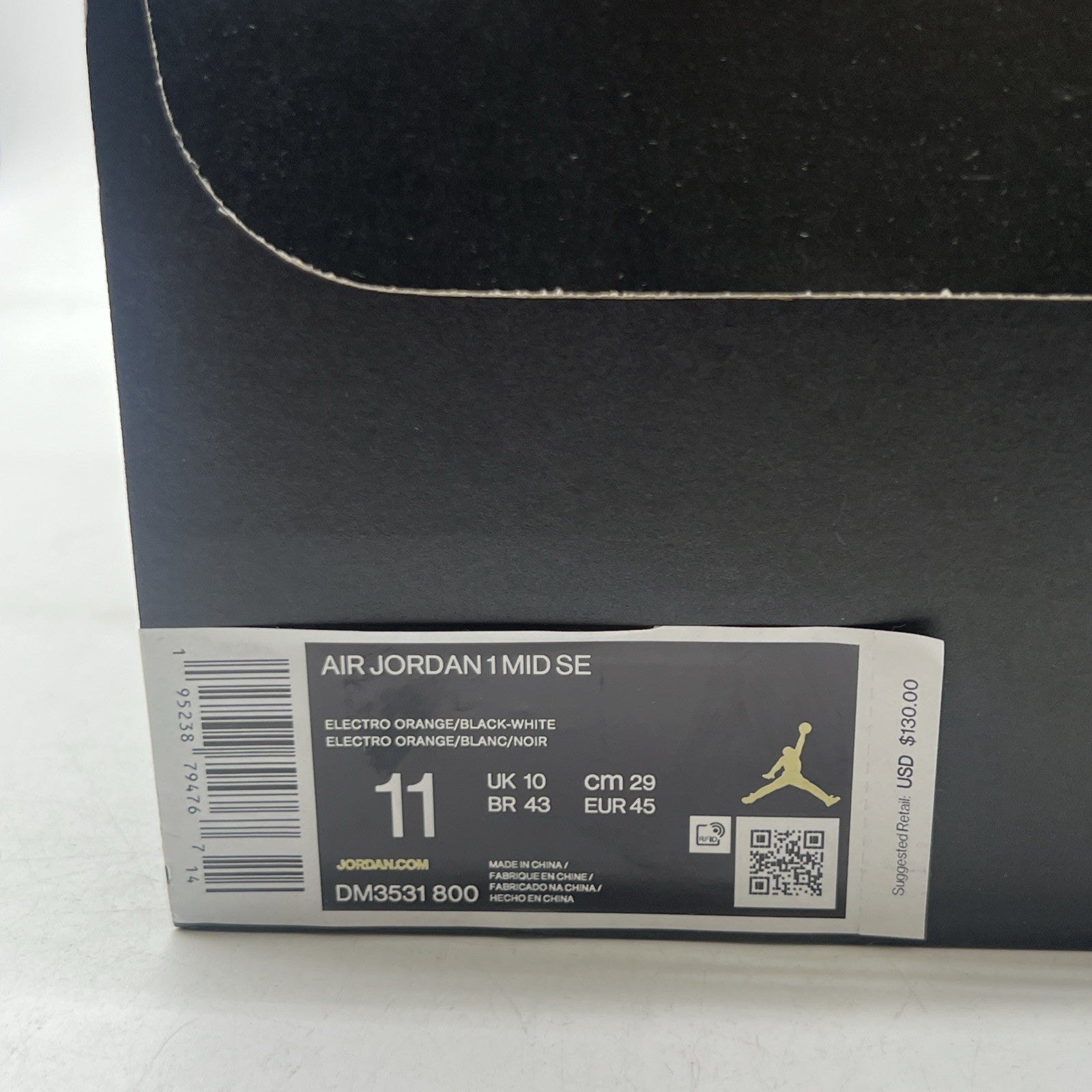 Size 11 - Air Jordan 1 SE Mid Electro Orange (DM3531-800)