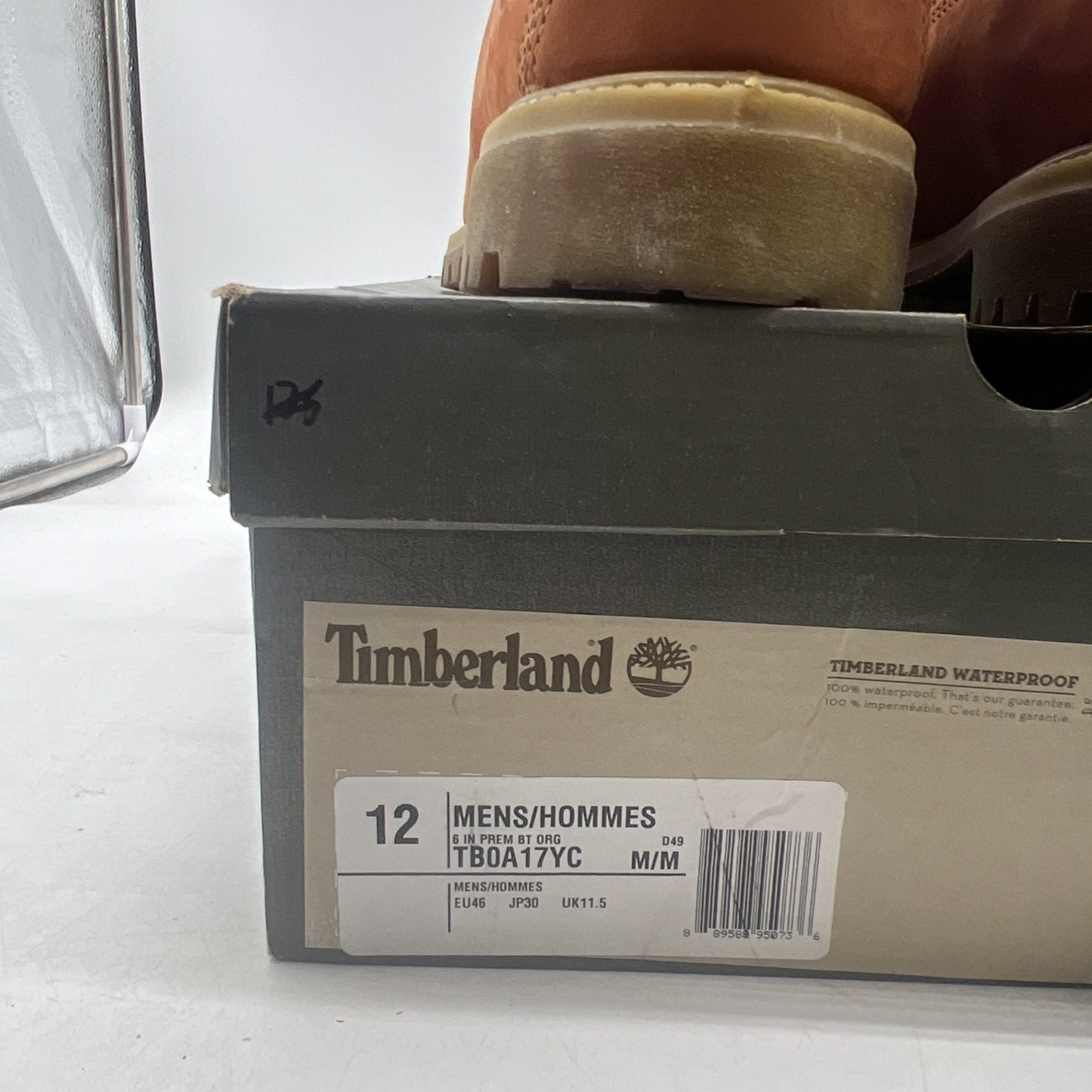 Size 12 - Timberland Boots 6 Inch Premium Dark Orange Nubuck Limited Edition