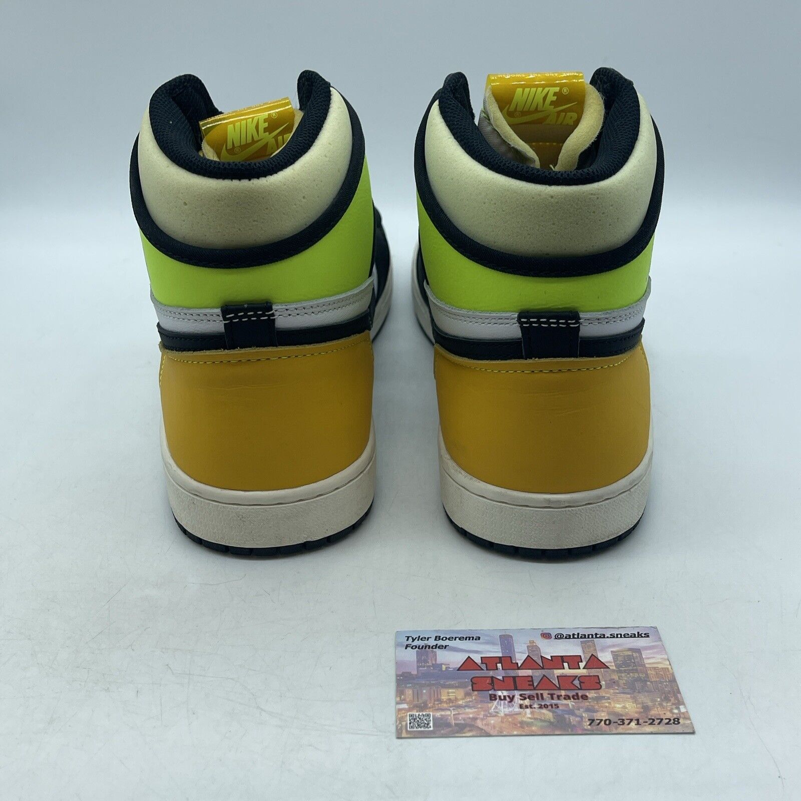 Size 11 - Jordan 1 Retro High OG Volt Black Yellow Green White (555088-118)