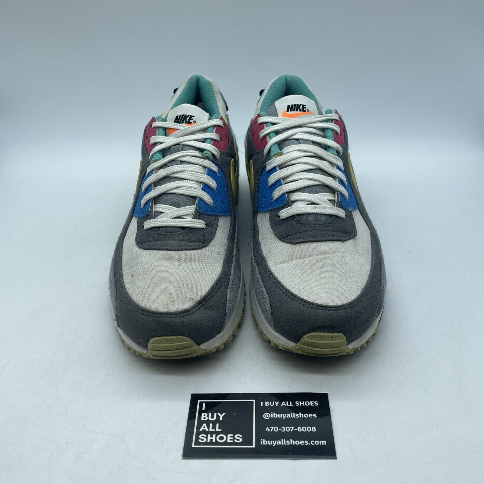 Size 12 - Nike Air Max 90 Air Sprung Iron Grey Suede Leather (DM8171-001)