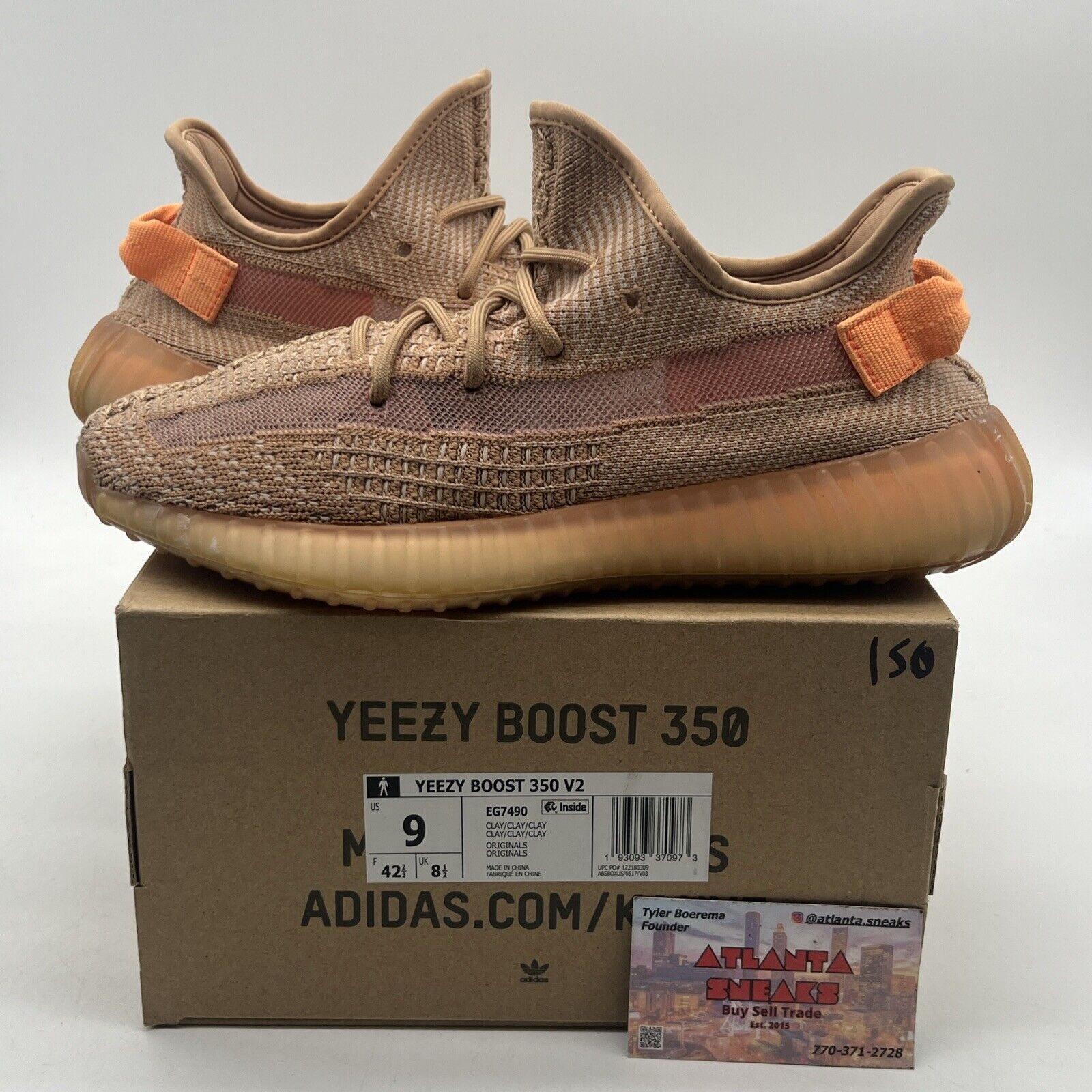 Size 9 - adidas Yeezy Boost 350 V2 Clay (EG7490)