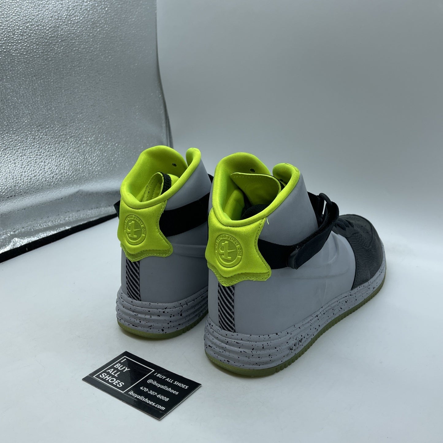 Size 10.5 - Nike Lunar Force 1 Lux VT Anthracite Volt Grey Black (630998-002)