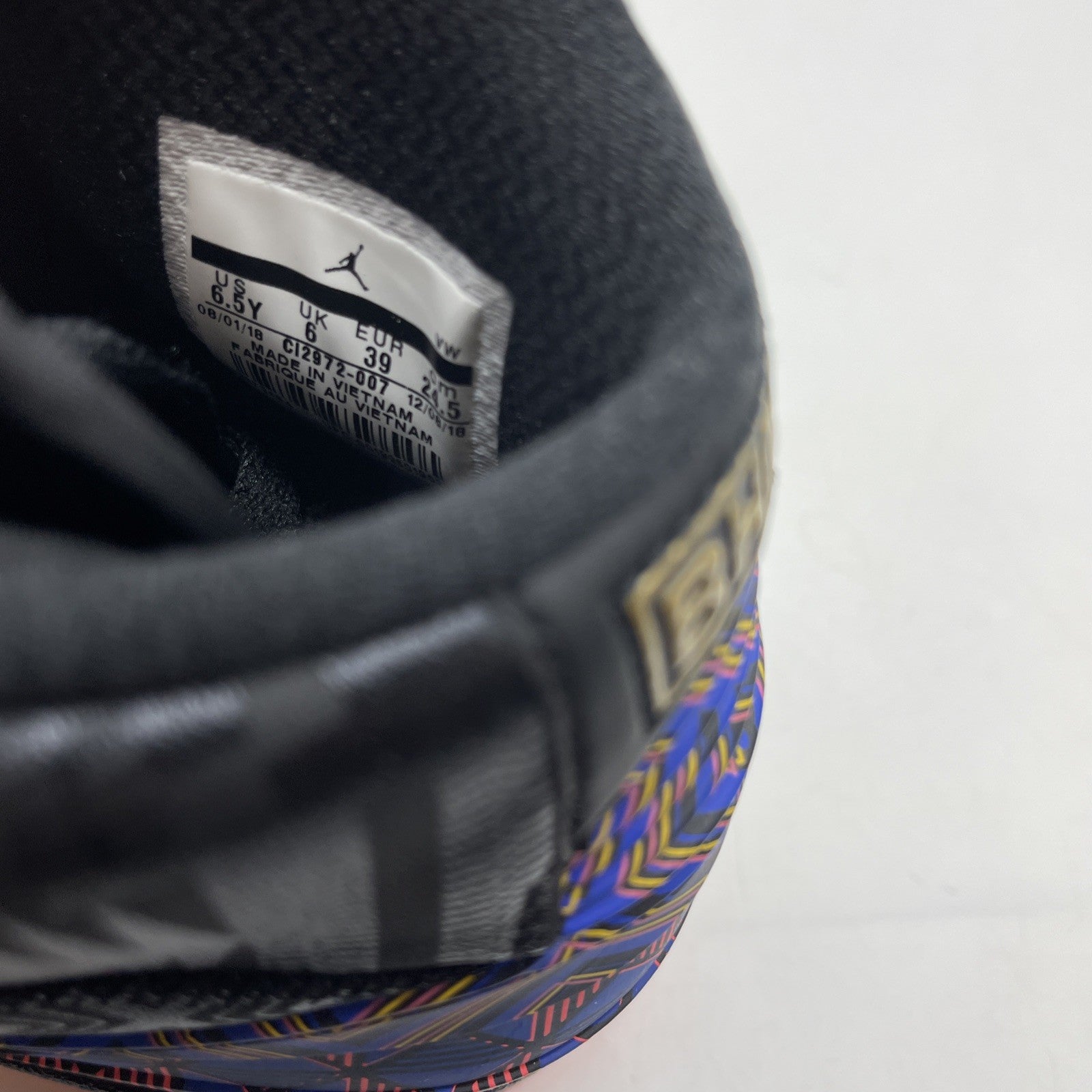 Size 6.5Y - NIKE KIDS AIR JORDAN 2 RETRO BHM (CI2972-007)