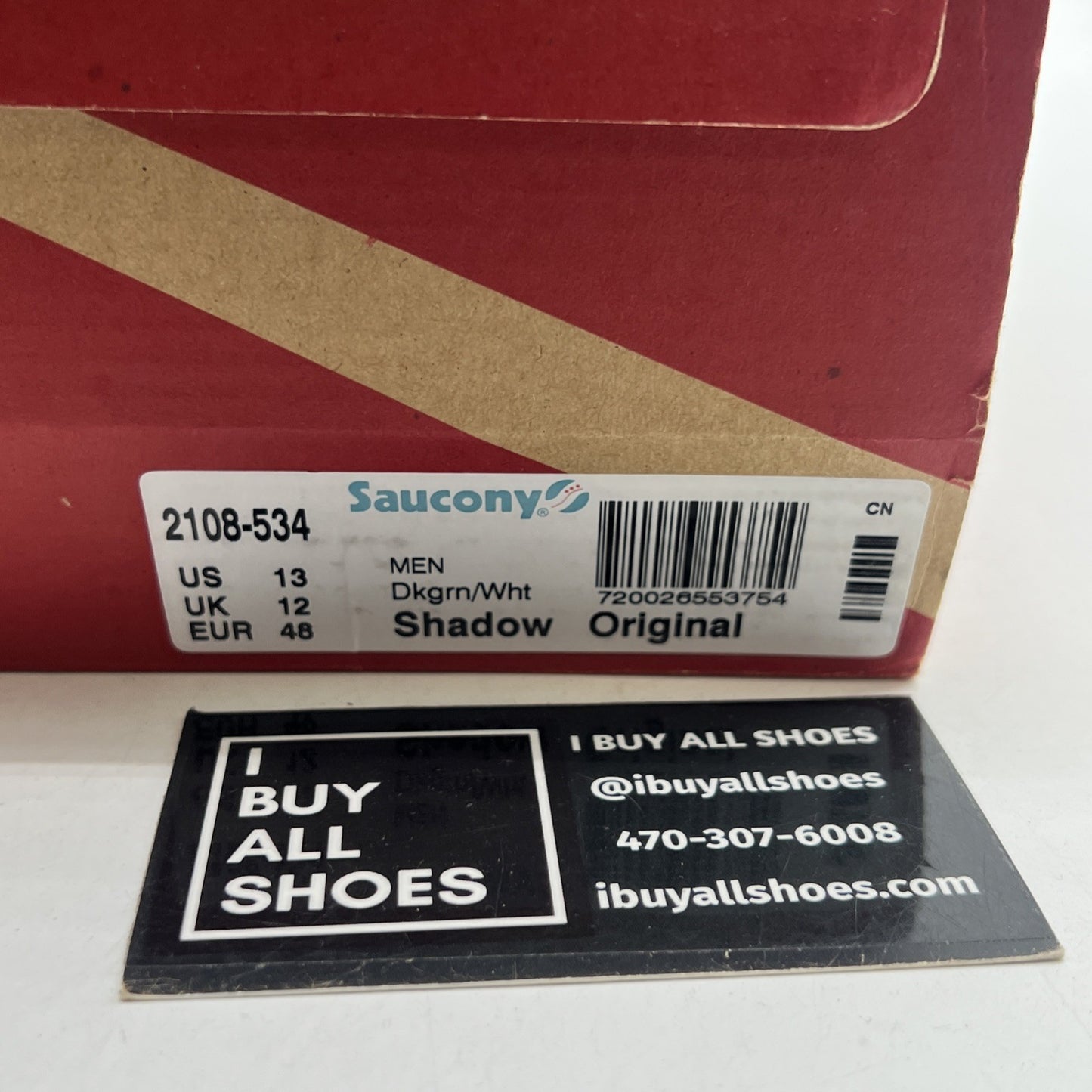 Size 13 - Saucony Shadow Shoes Green Athletic Sneakers Shoes (S2108-534)