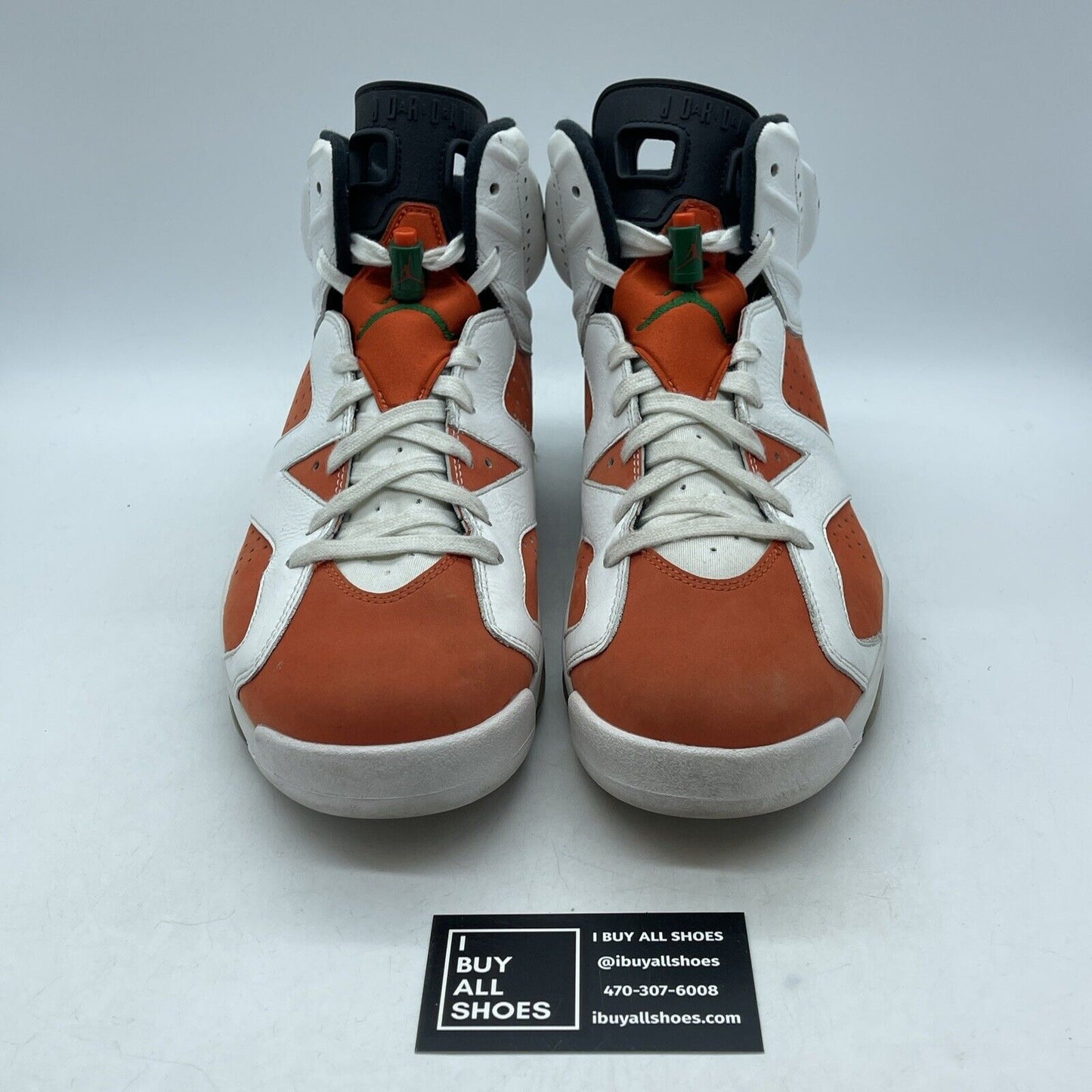 Size 12 - Air Jordan 6 Retro Gatorade Orange Suede White Leather (384664-145)