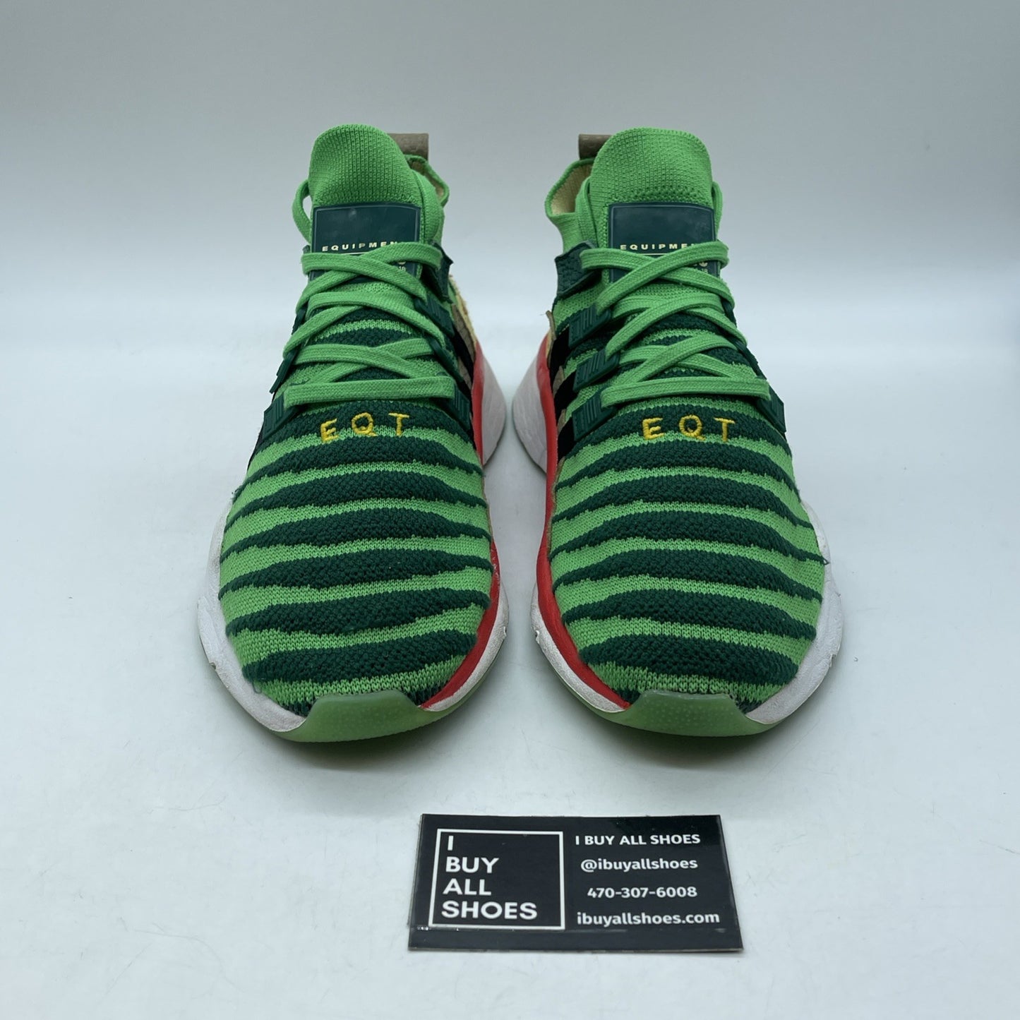 Size 9.5 - adidas Dragon Ball Z x EQT Support ADV Primeknit Mid Green (D97056)