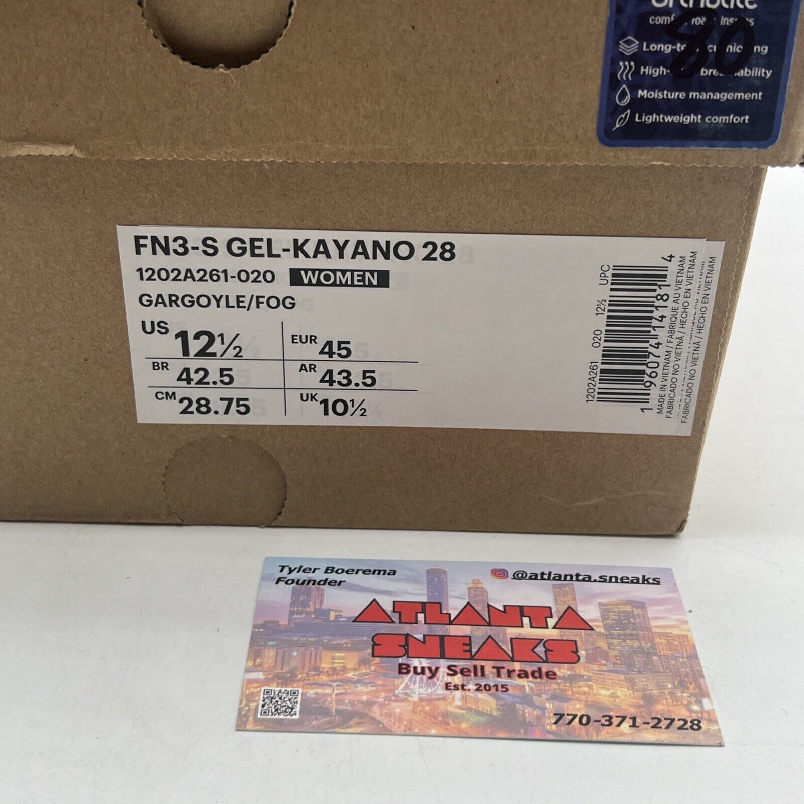 Size 12.5W - ASICS Womens FN3-S Gel Kayano 28 (1202A261-020)