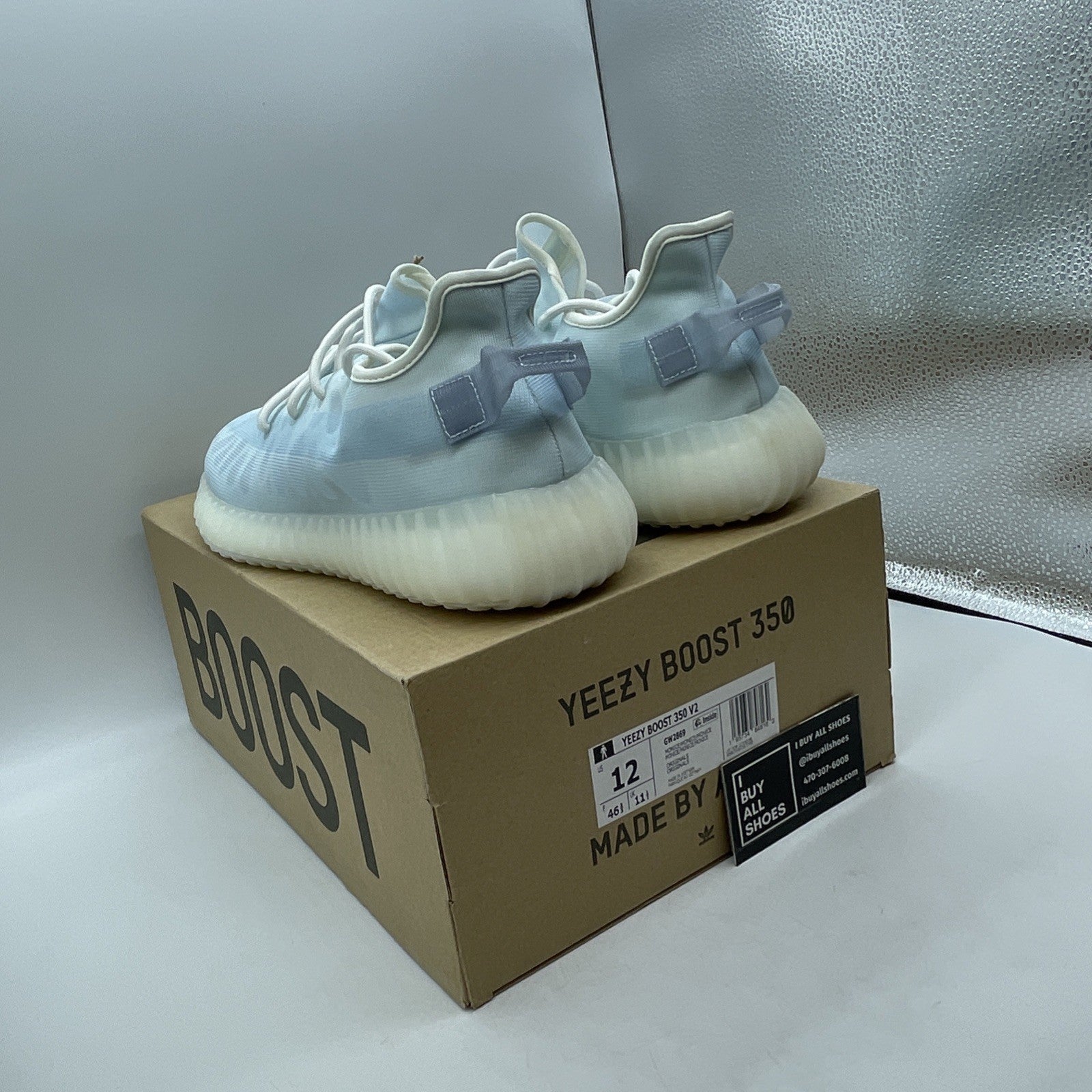 Size 12 - adidas Yeezy Boost 350 V2 Mono Ice (GW2869)
