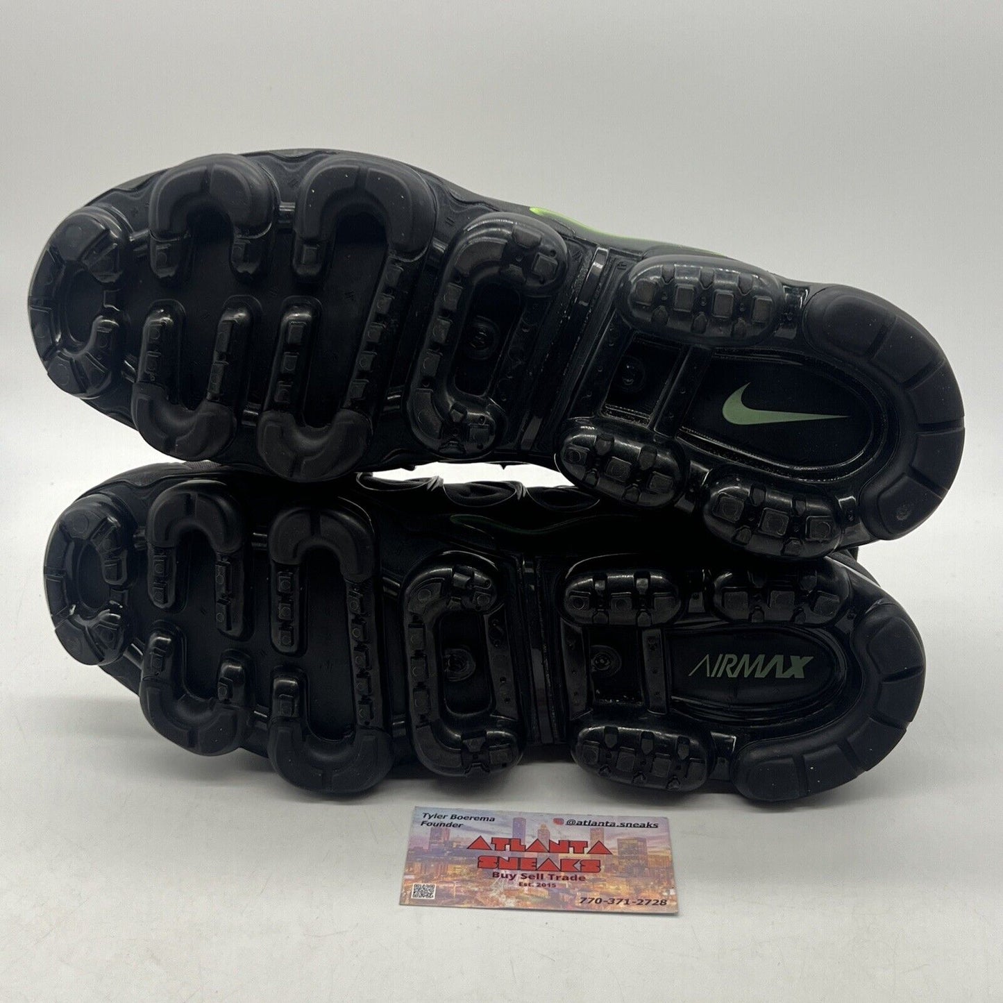 Size 12 - Nike Air VaporMax Plus Neon 95 White Black Green (924453-009)