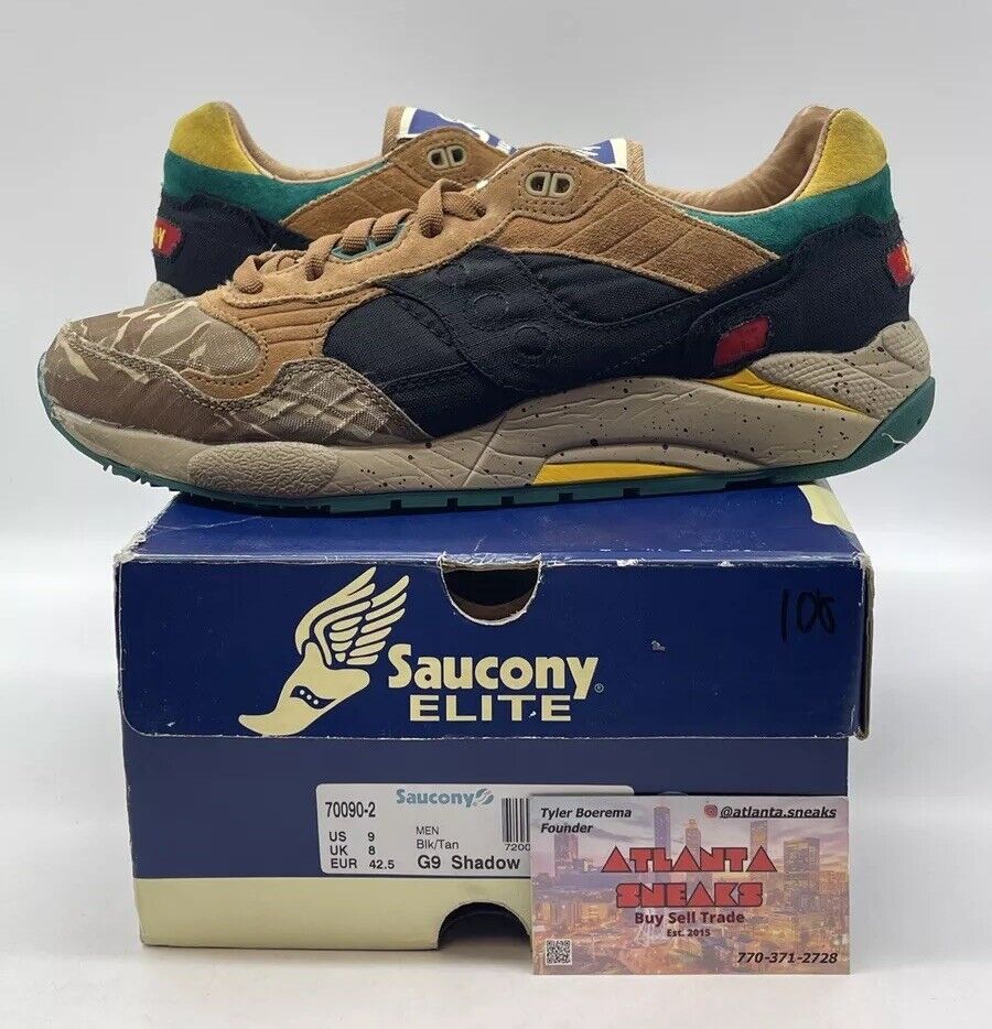 Size 9 - Saucony Bodega x G9 Shadow 5 Tiger Camo Multi (70090-2)