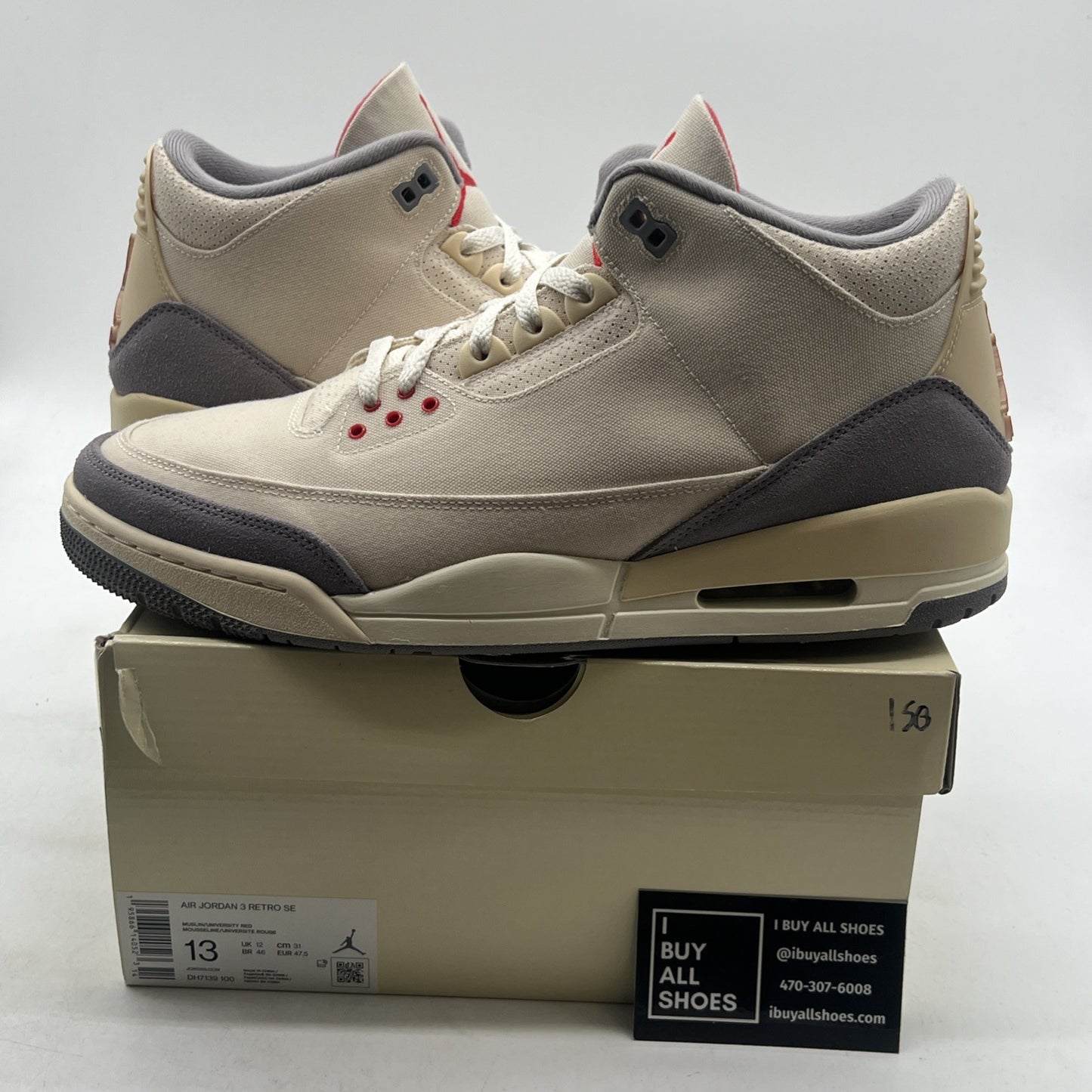 Size 13 - Air Jordan 3 Muslin (DH7139-100)