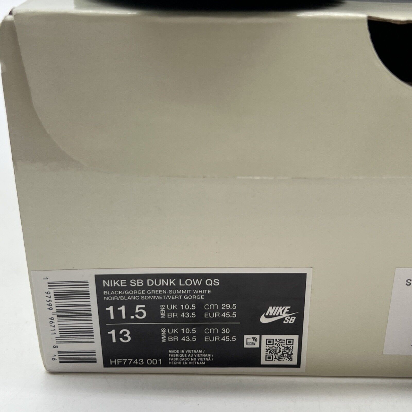 Size 11.5 - Nike THERE Skateboards x Dunk SB Low Ultra Humanized (HF7743-001)