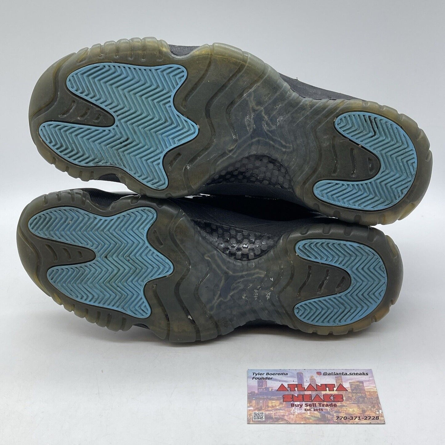 Size 9.5 - Jordan 11 Retro High Gamma Blue Yellow Black Leather (378037-006)