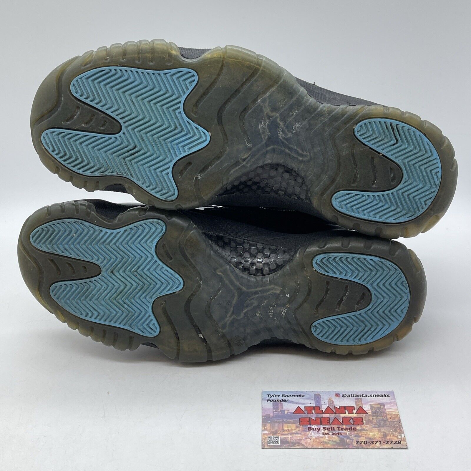 Size 9.5 - Jordan 11 Retro High Gamma Blue Yellow Black Leather (378037-006)