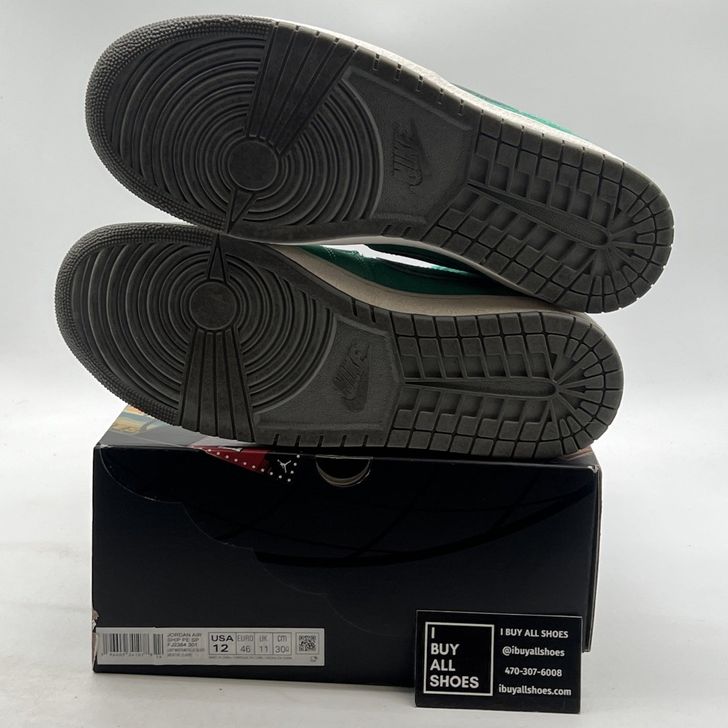 Size 12 - Nike Jordan Air Ship PE SP Corporate GOT 'EM Light Menta (FJ2384-301)