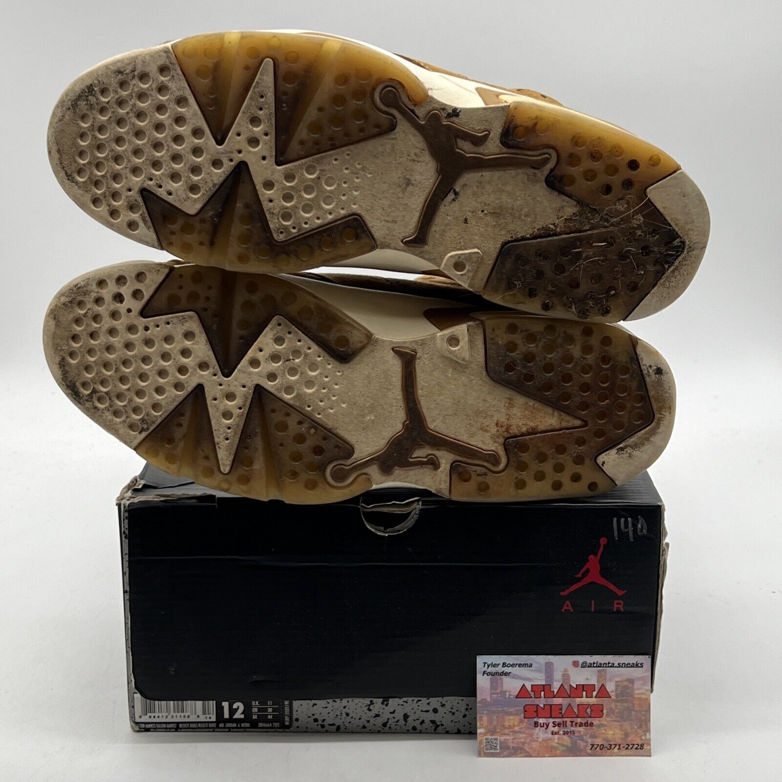 Size 12 - Air Jordan 6 Retro Wheat Suede White (384664-705)