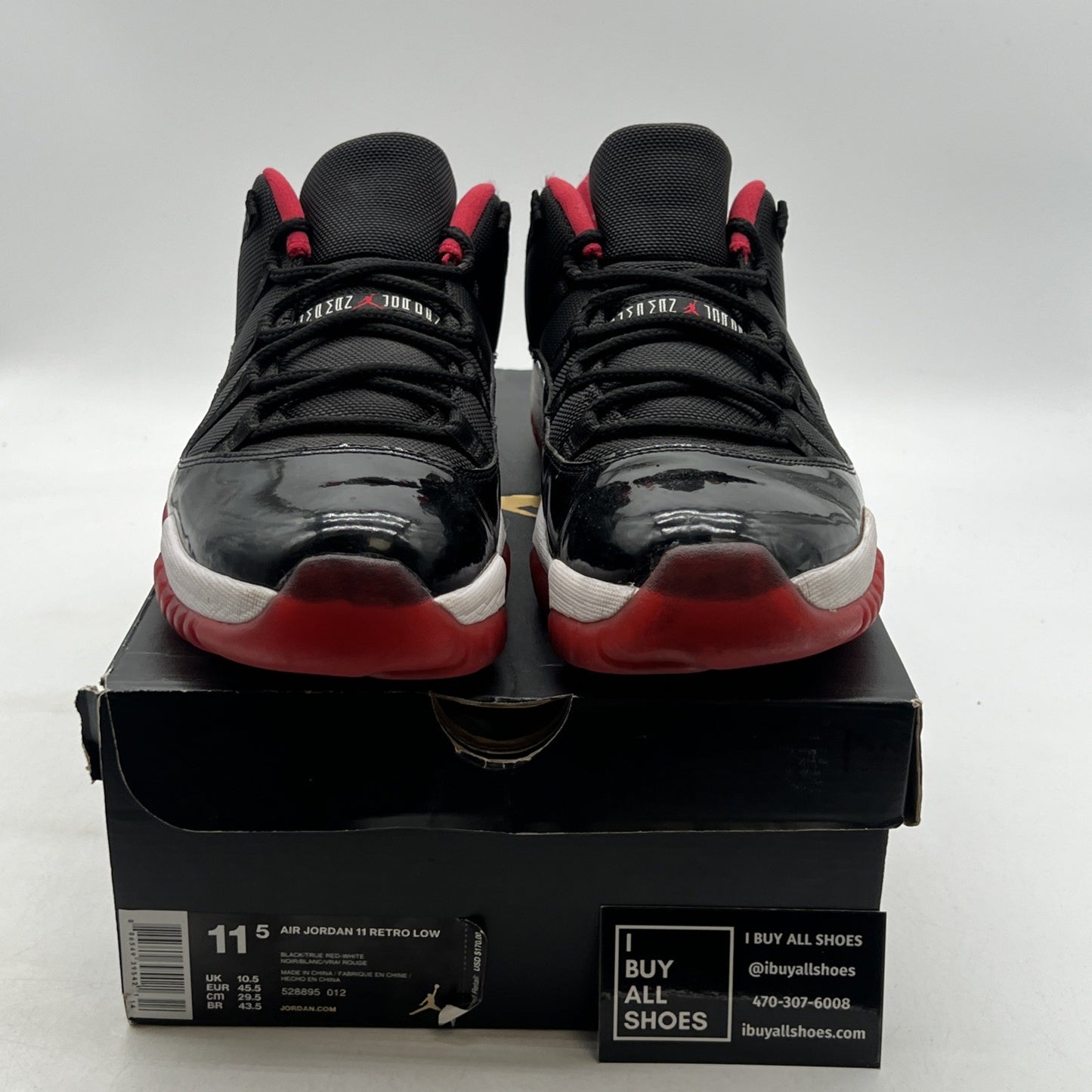 Size 11.5 - Air Jordan 11 Retro 2015 Low Bred (528895-012)