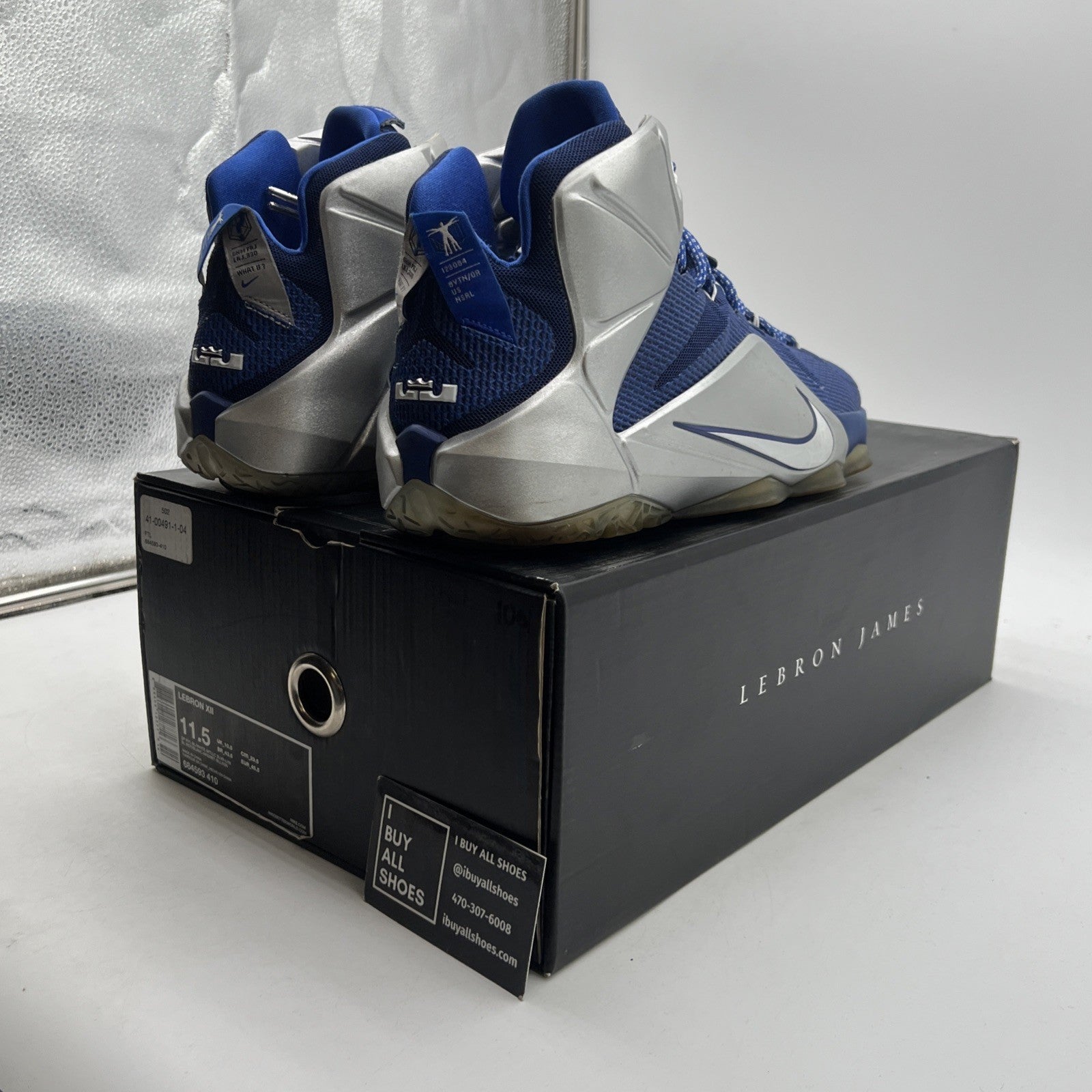 Size 11.5 - Nike LeBron 12 What If? (685593-410)