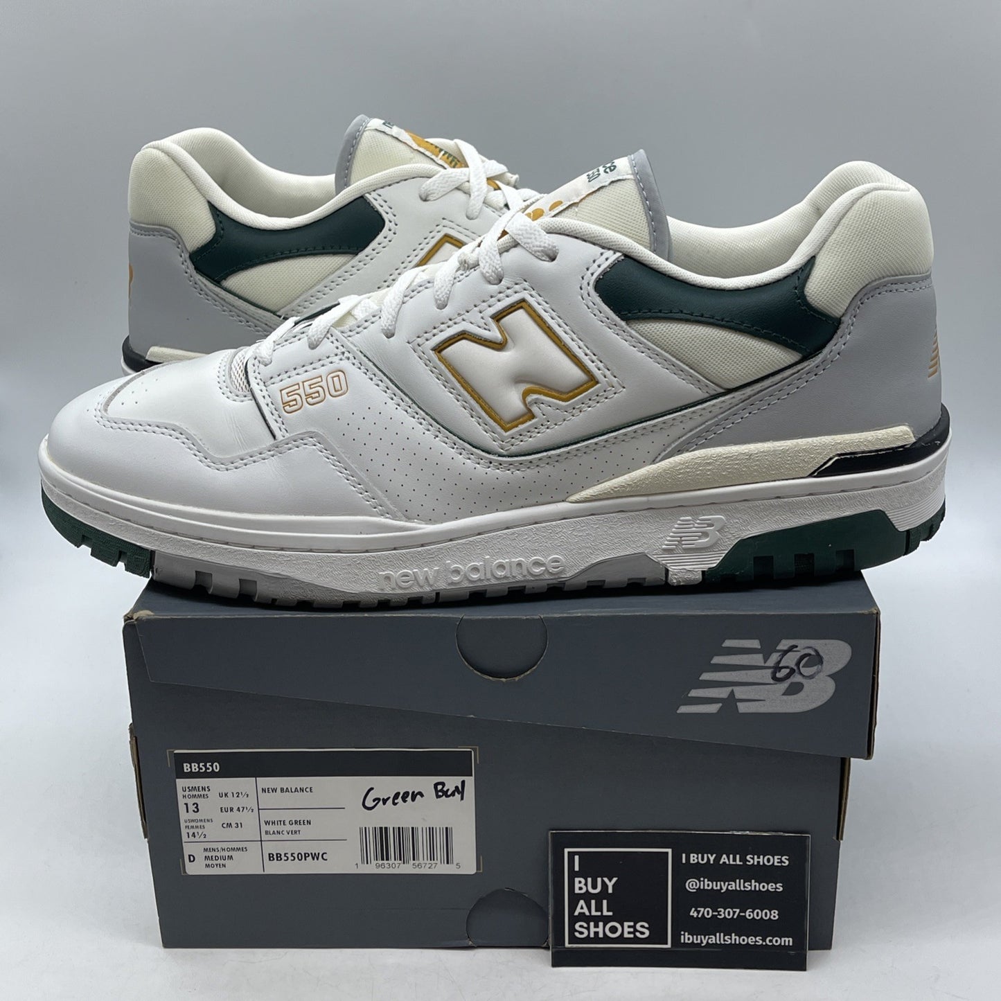 Size 13 - New Balance 550 Nightwatch Green (BB550PWC)
