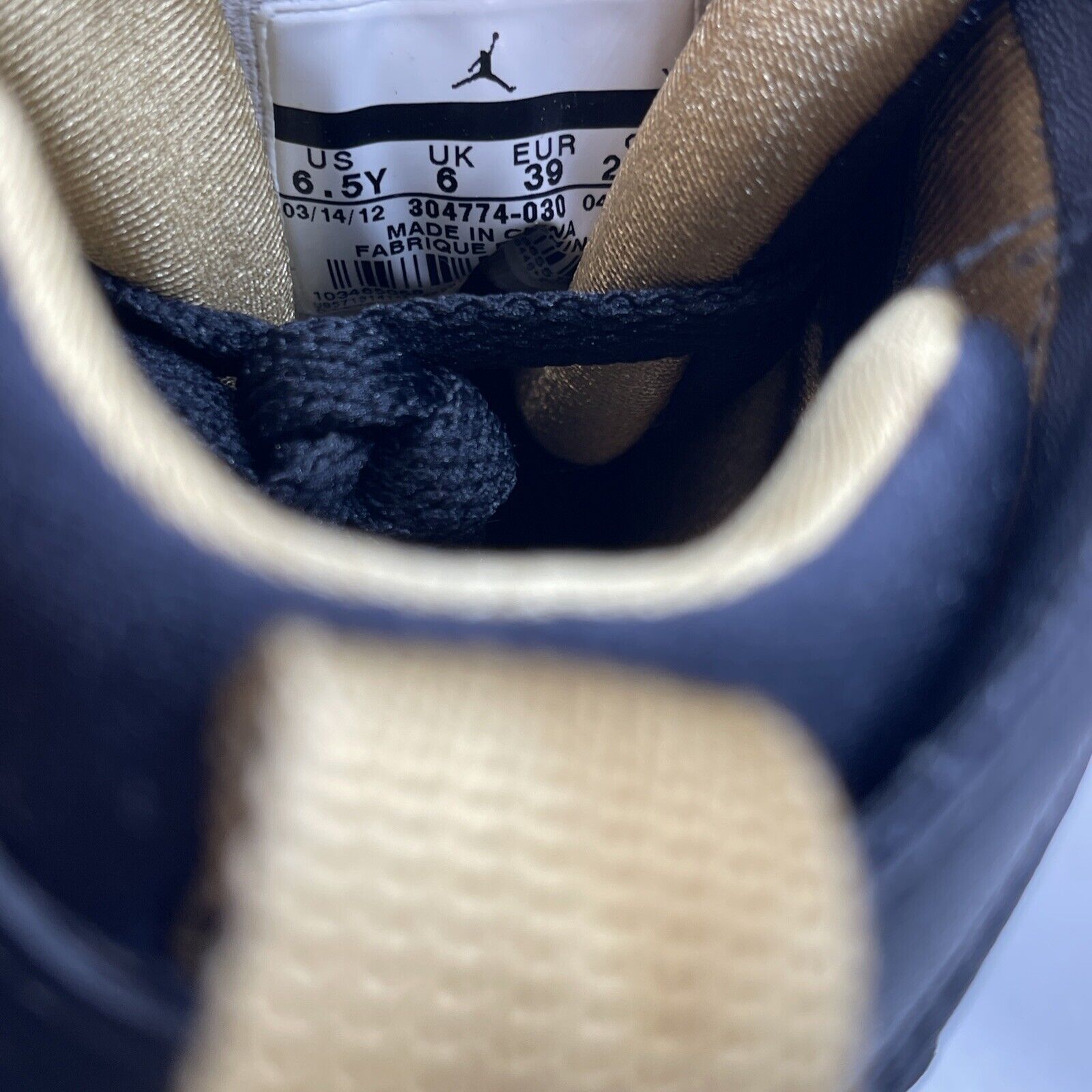 Size 6.5Y - Air Jordan 7 Retro GS Golden Moments Suede Leather  (304774-030)