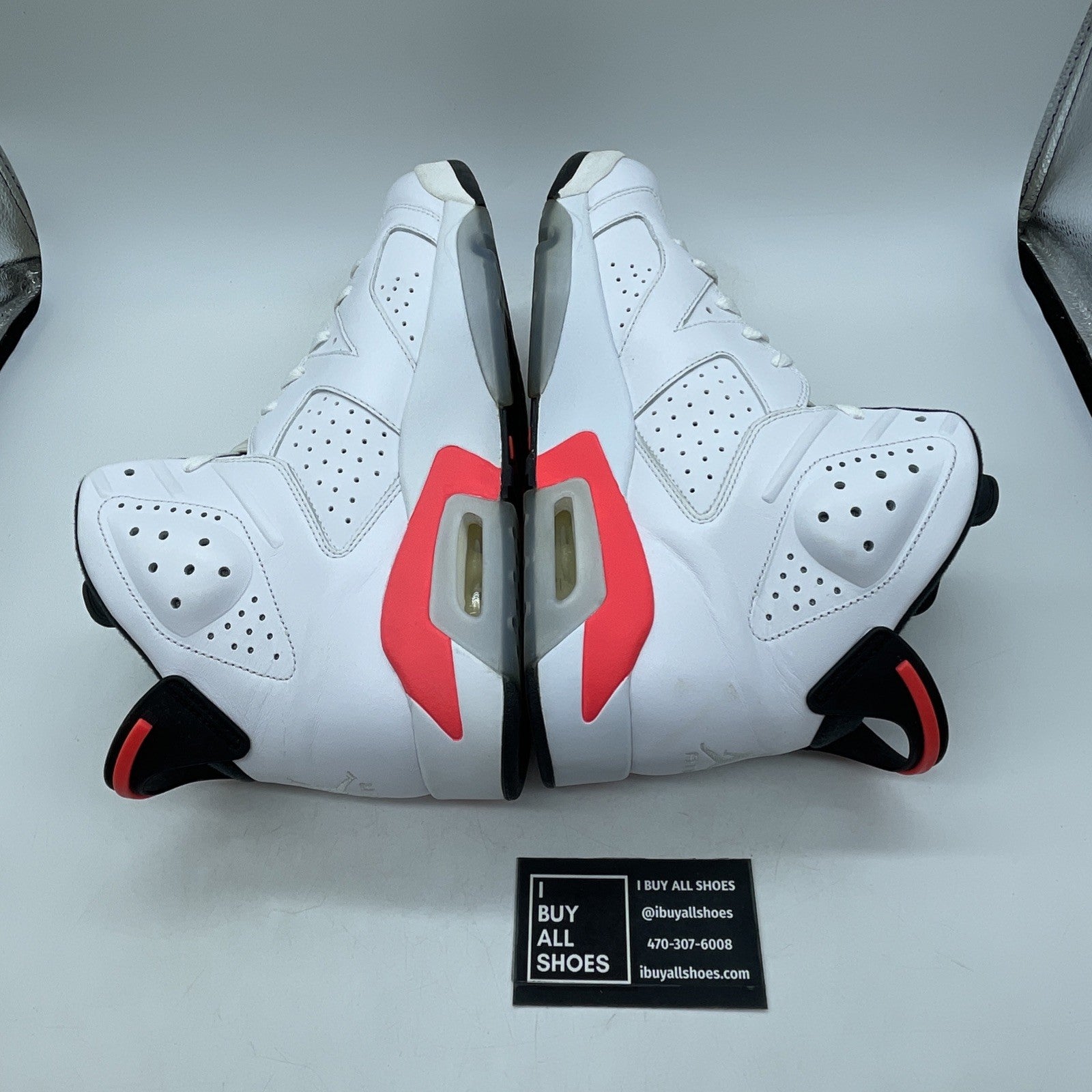 Size 11.5 - Air Jordan 6 Retro 2014 White Infrared (384664-123)