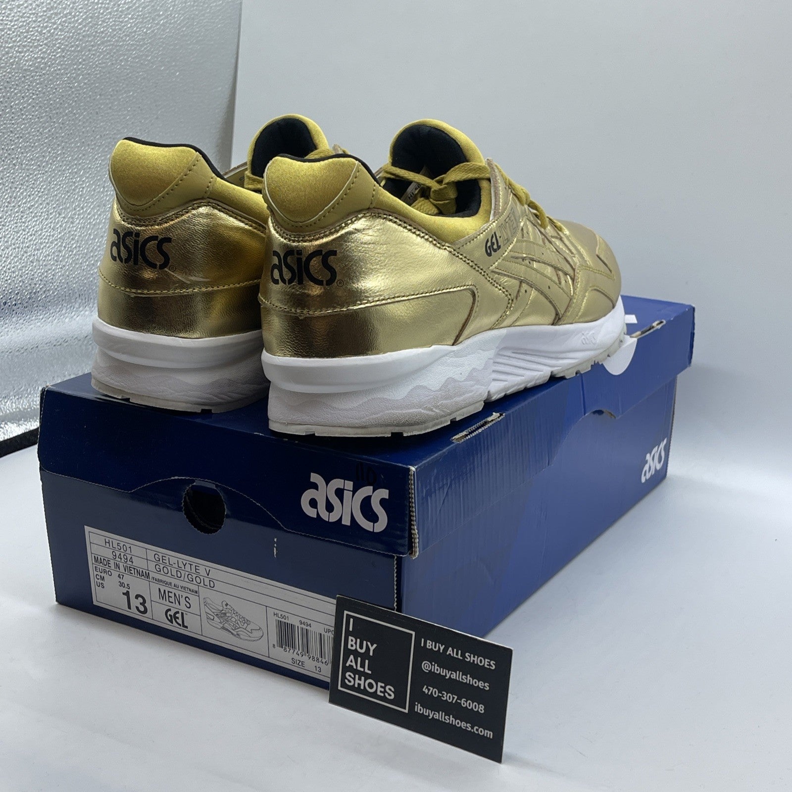 Size 13 - ASICS Gel Lyte 5 Champagne Gold  Suede Leather (HL501-9494)