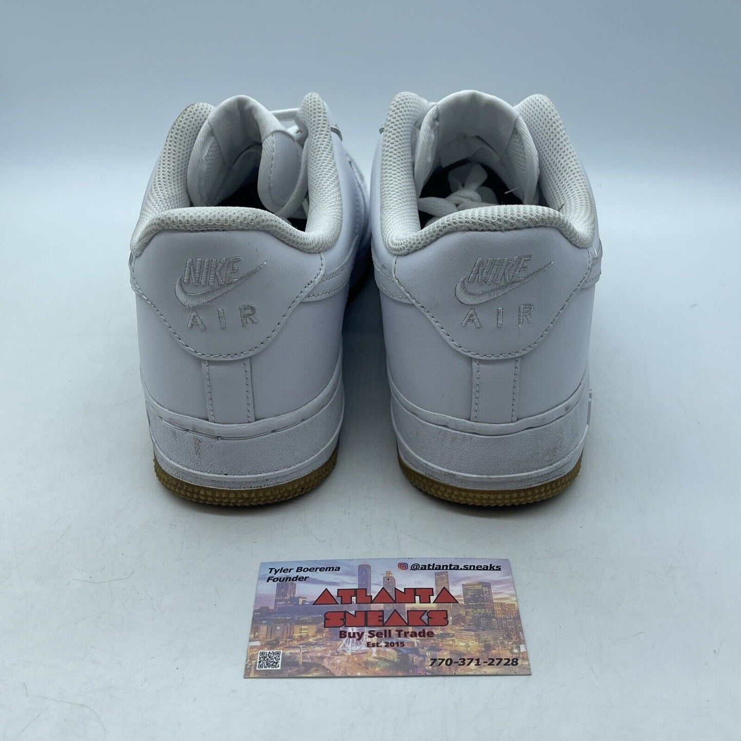 Size 9.5 - Nike Air Force 1 Low White Gum Brown Leather (DJ2739-100)