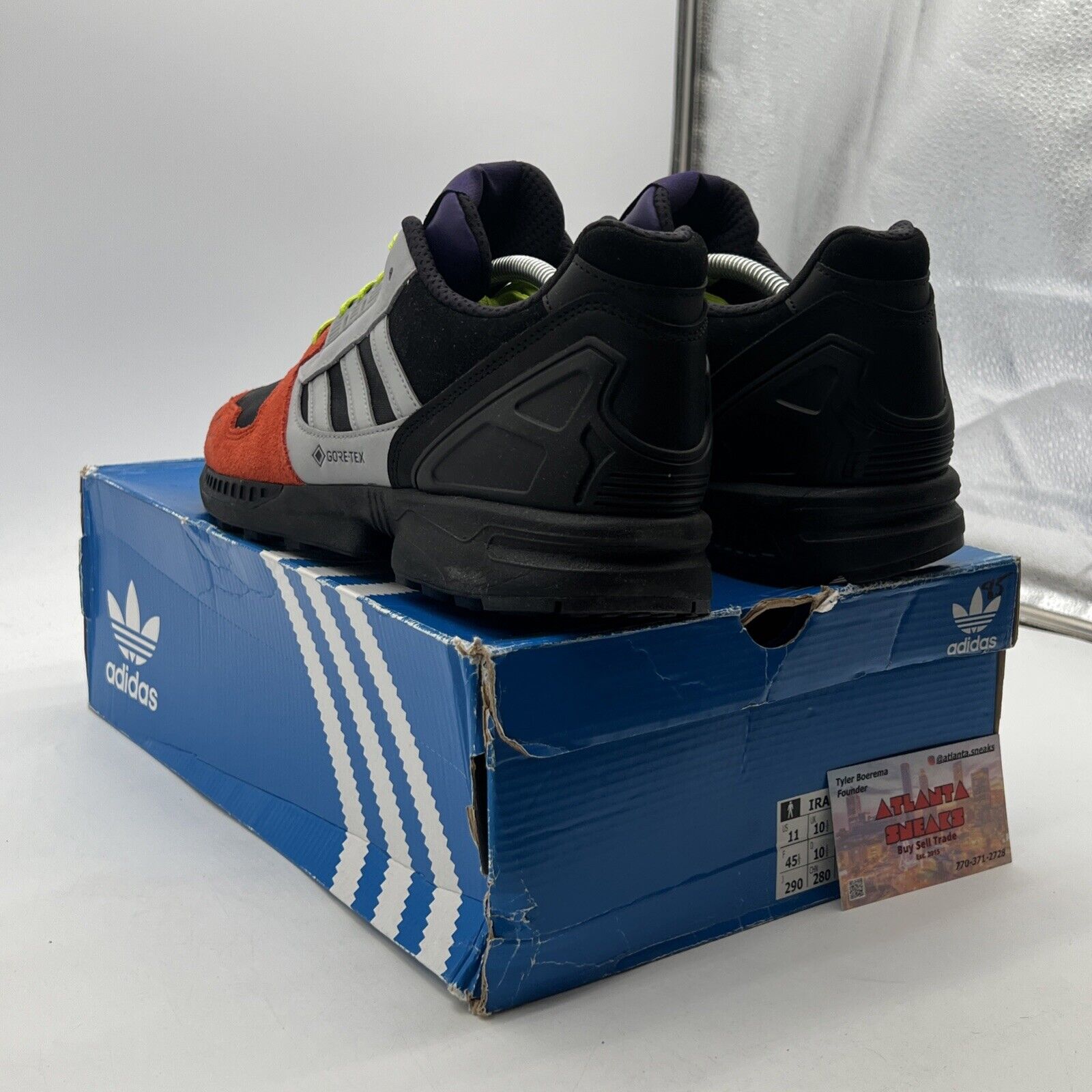 Size 11 - adidas IRAK x ZX 8000 GTX A-ZX Series - Black (FX0372)