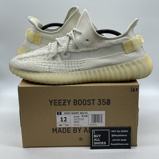 Size 12 - adidas Yeezy Boost 350 V2 Low Light White Suede (GY3438)