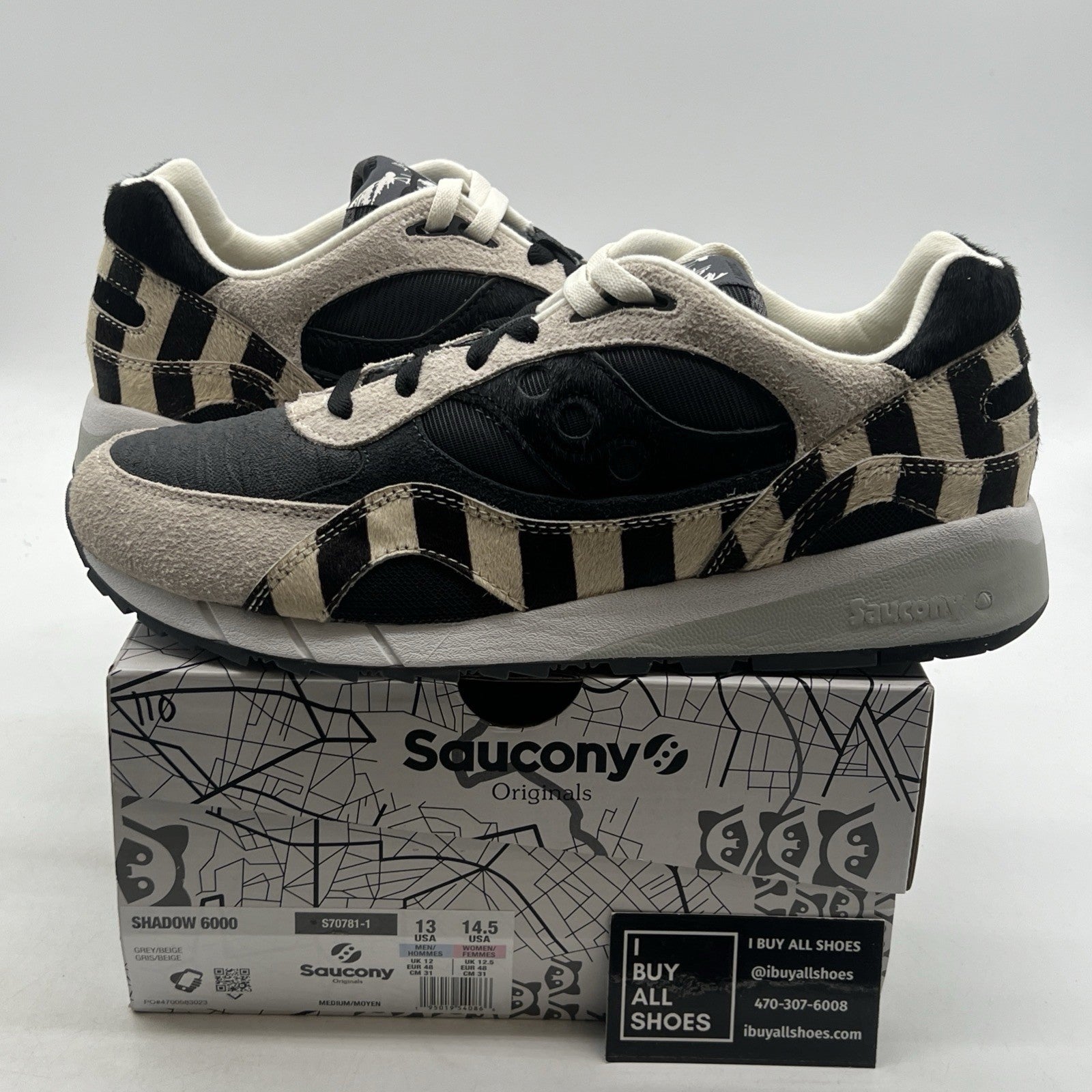Size 13 - Saucony Shadow 6000 Good Manner Raccoon (S70781-1)
