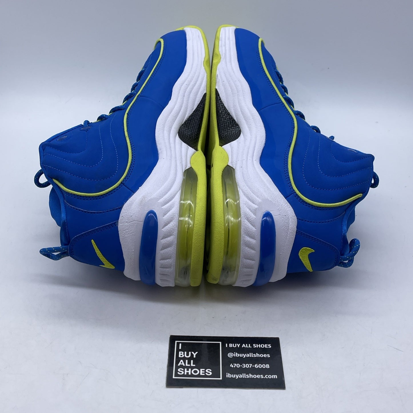 Size 13 - Nike Air Penny 2 Le Sprite Blue Green Suede (535600-431)