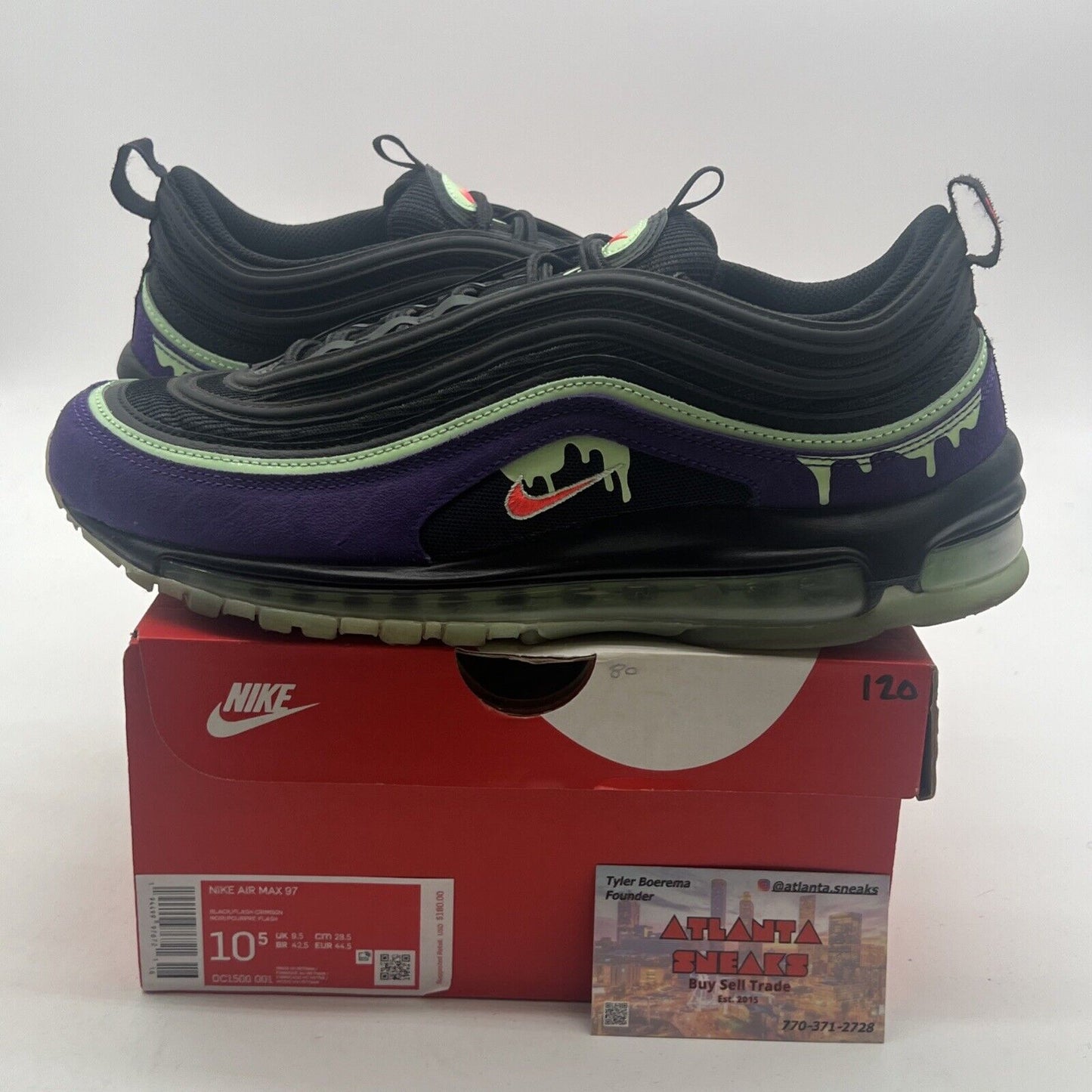 Size 10.5 - Nike Air Max 97 Halloween Slime (DC1500-001)