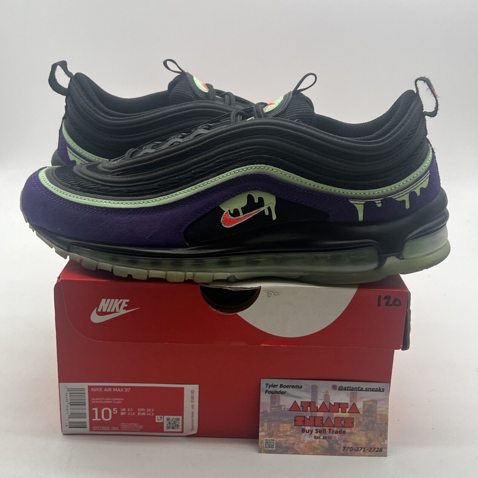 Size 10.5 - Nike Air Max 97 Halloween Slime (DC1500-001)