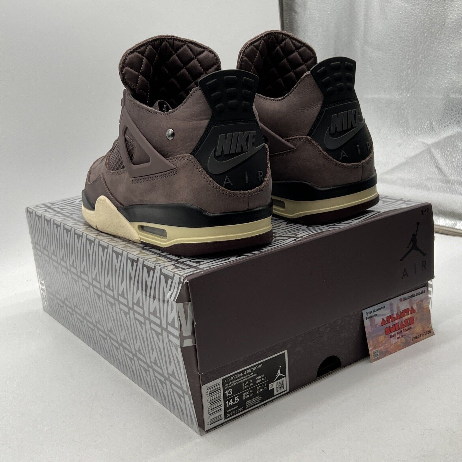 Size 13 - Jordan 4 Retro x A Ma Maniere Mid Violet Ore (DV6773-220)