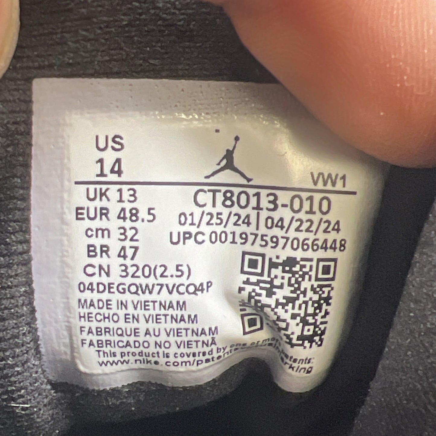 Size 14 - Air Jordan 12 Retro Barons (CT8013-010)