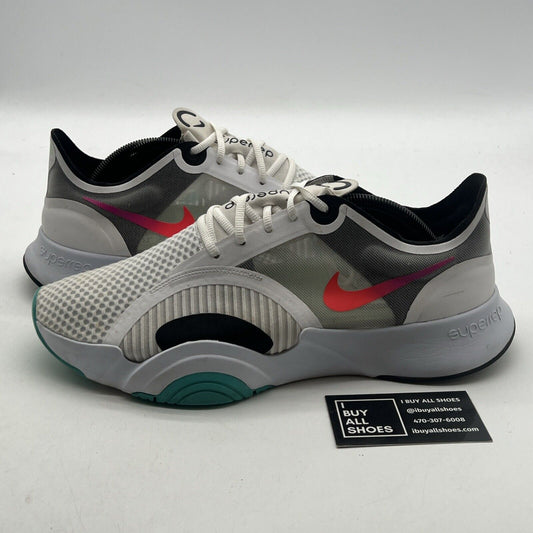 Size 12 - Nike SuperRep Go Football Grey Crimson (CJ0773-120)
