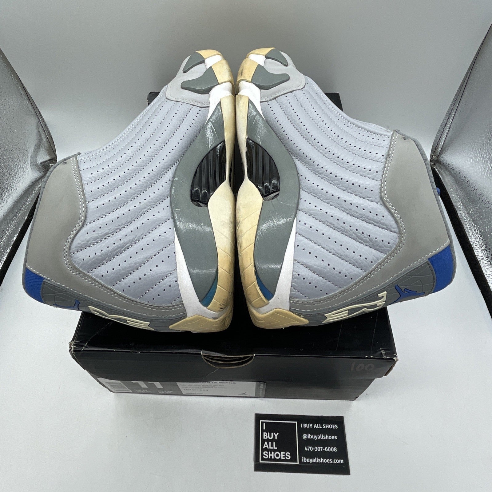 Size 11 - Air Jordan 14 Retro Wolf Grey (487471-004)