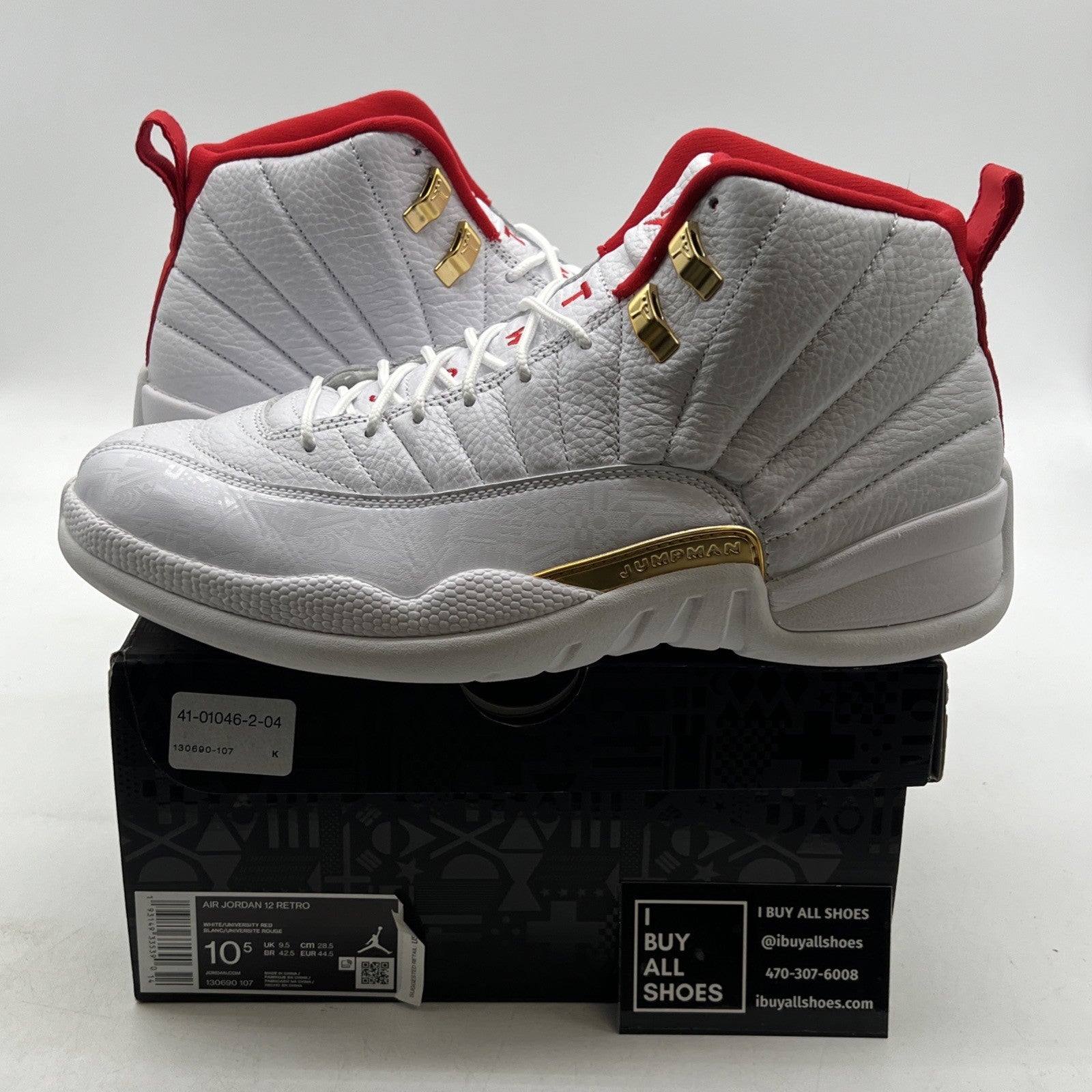Size 10.5 - Air Jordan 12 Retro FIBA (130690-107)