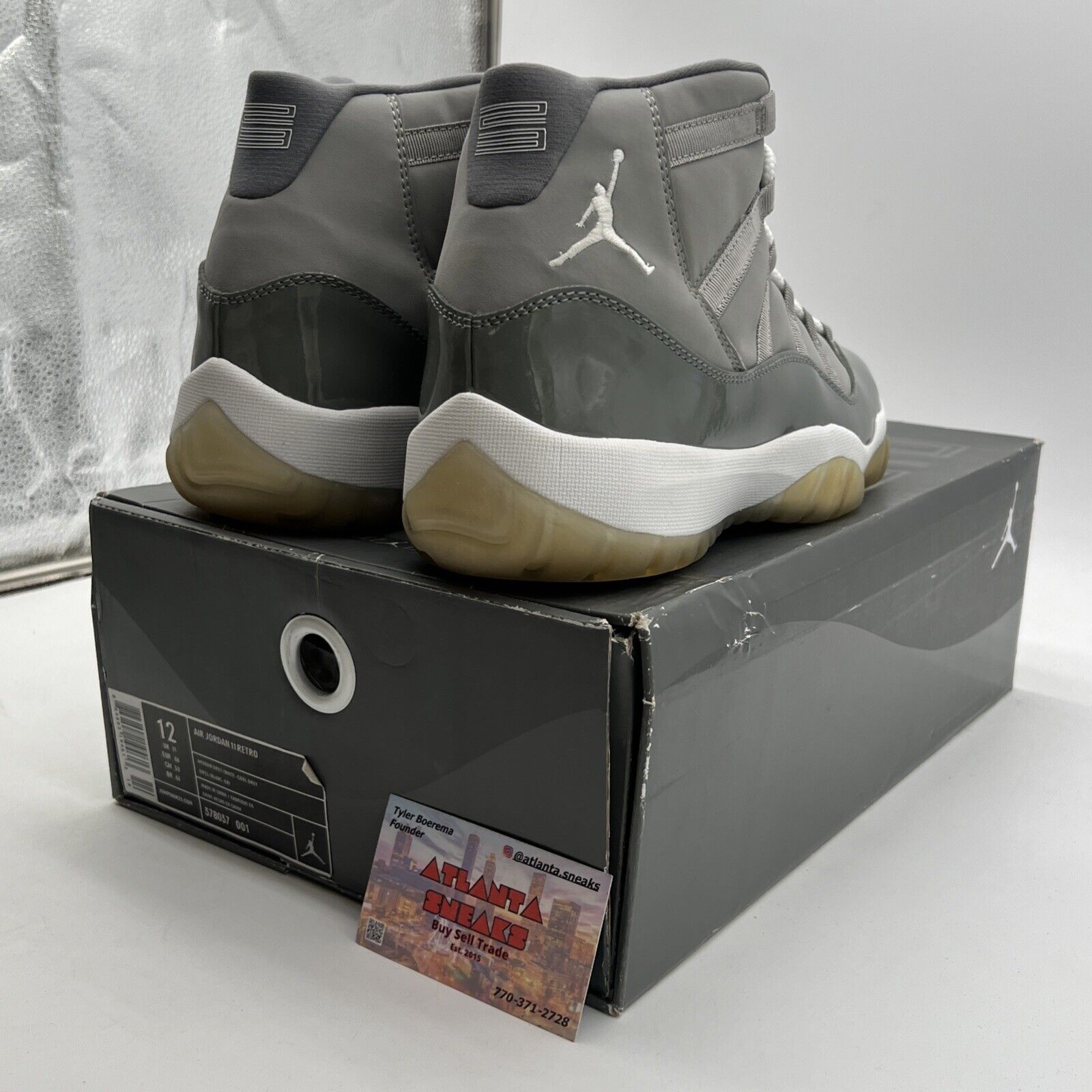Size 12 - Air Jordan 11 Retro 2010 Cool Grey (378037-001)