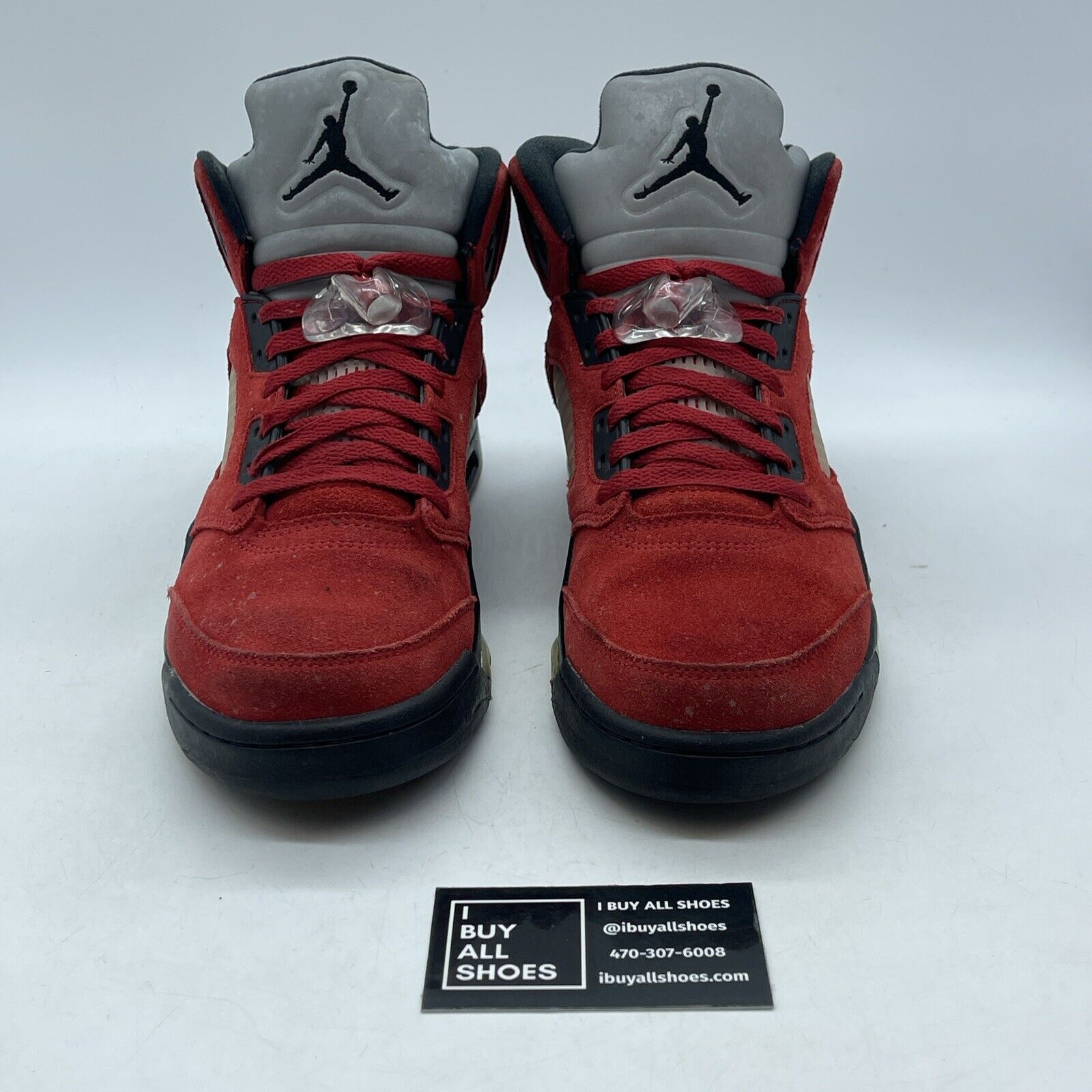 Size 9.5 - Jordan 5 Retro Mid Raging Bull Red Black Suede (DD0587-600)