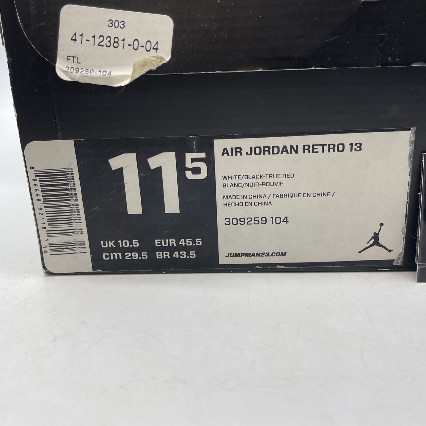 Size 11.5 - Air Jordan 13 Retro 2013 He Got Game Black White Suede (309259-104)