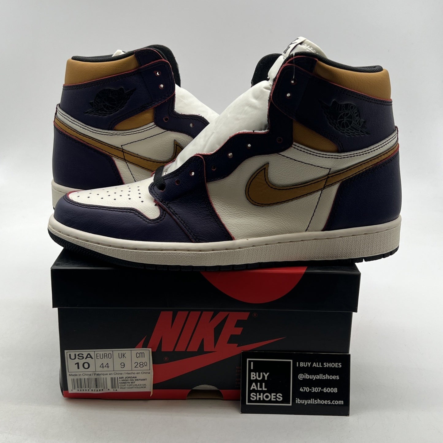 Size 10 - Air Jordan 1 Retro High SB LA To Chicago 2019 (CD6578-507)
